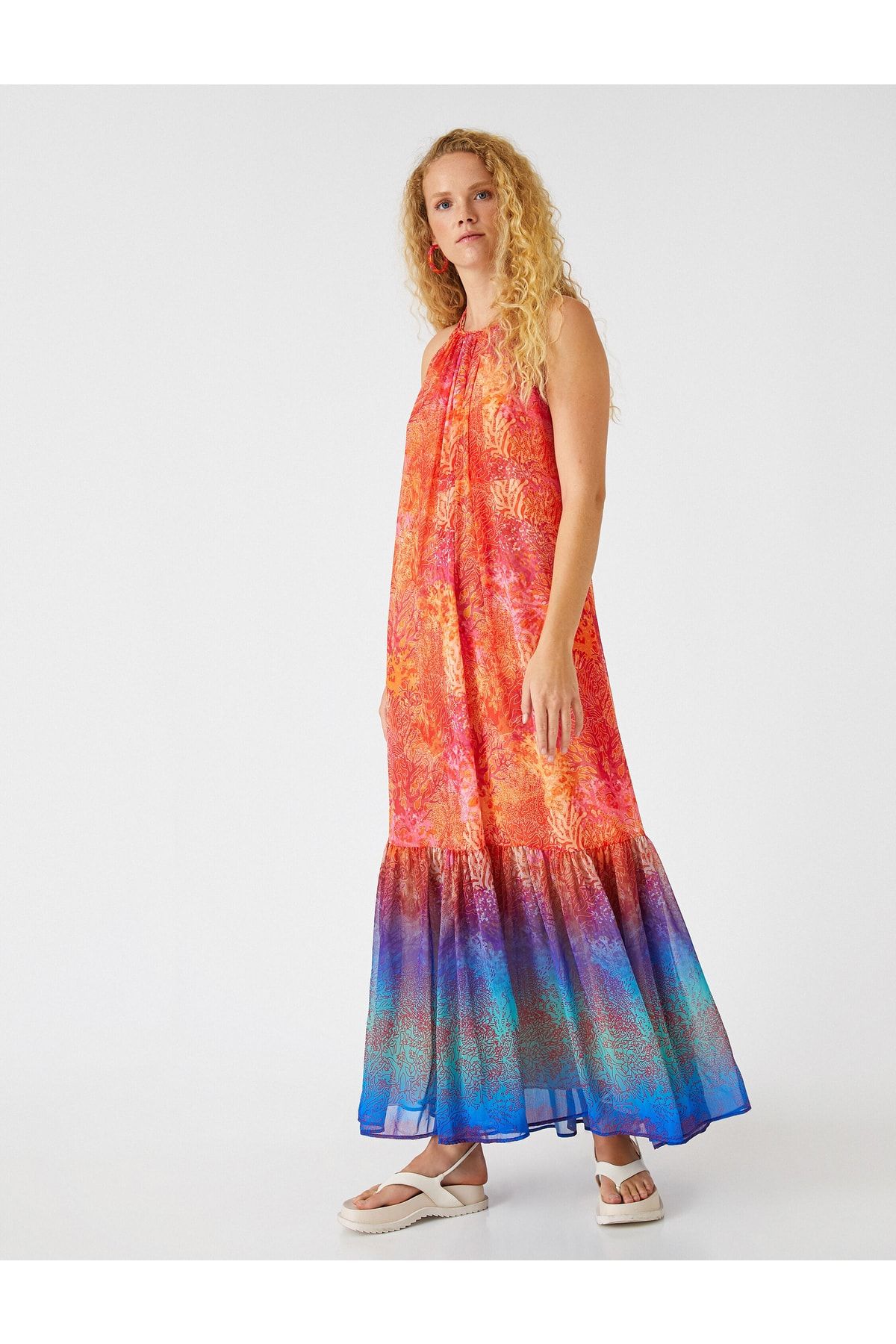 Koton-Şahika Ercümen X - Sea Themed Long Dress 2