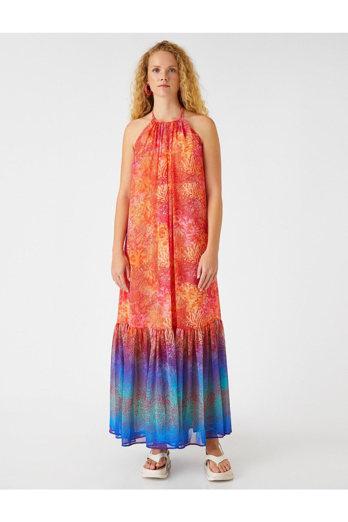 Koton-Şahika Ercümen X - Sea Themed Long Dress 3