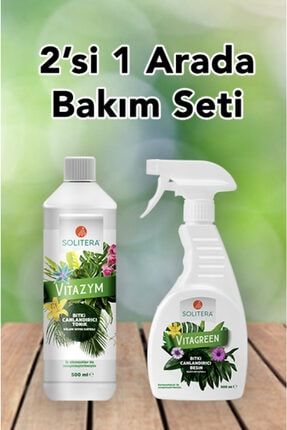 Vitagreen Bitki Canlandırıcı Doğal Sıvı Besin Sprey 500 ml + Vitazym Bitki Canlandırıcı Sıvı 500 ml AT-75