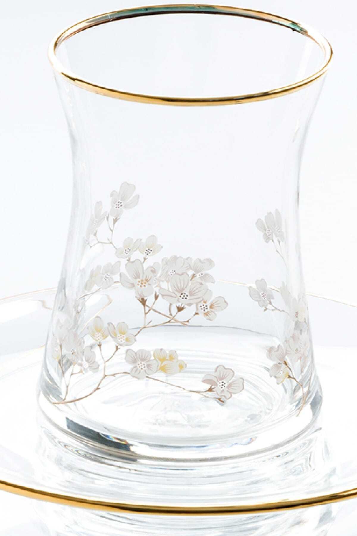 English Home-Sakura Glass 12 Piece Tea Set 160 Ml Transparent 2