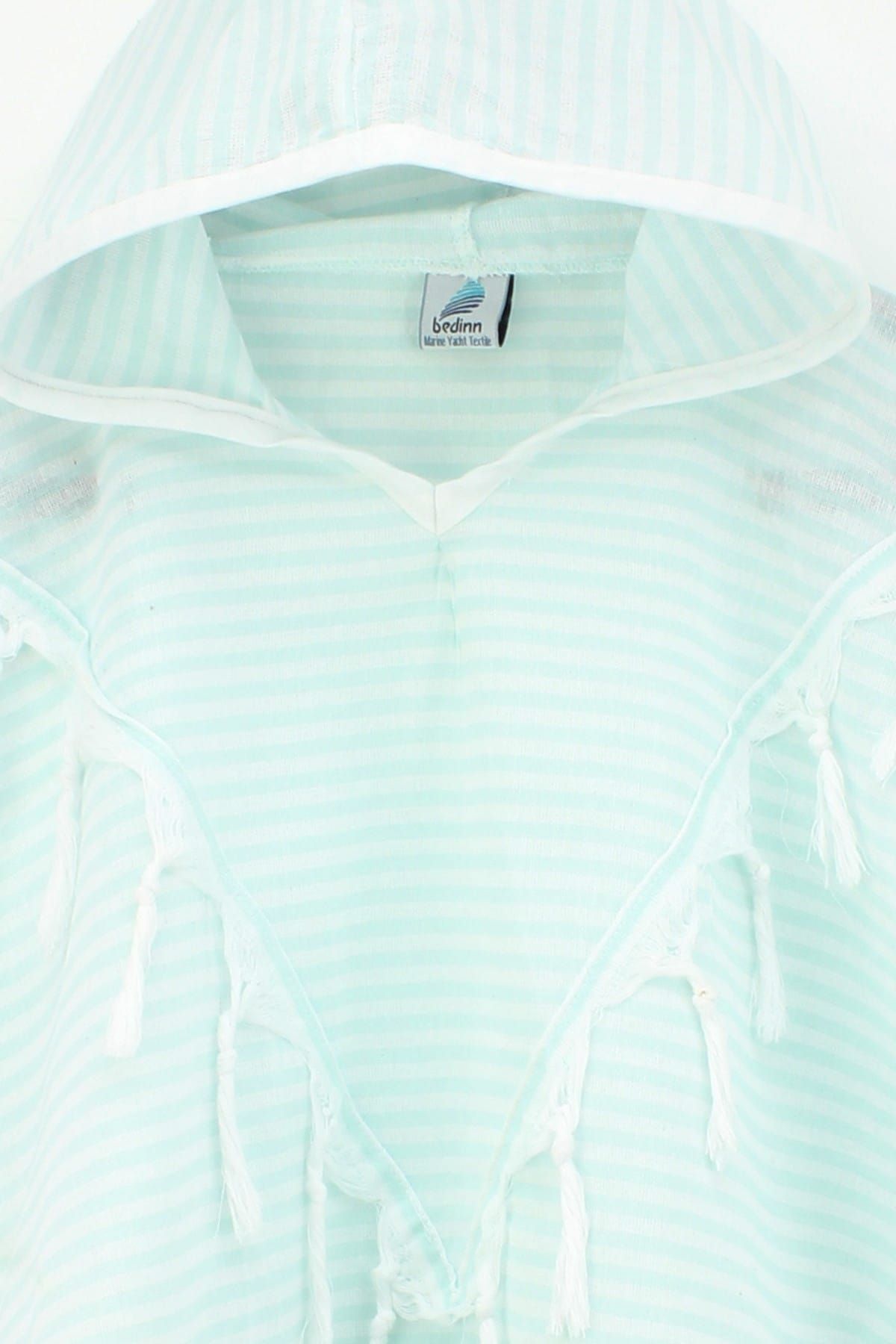 Bedinn-Pestemal Poncho Palace Thin Striped Mint 2