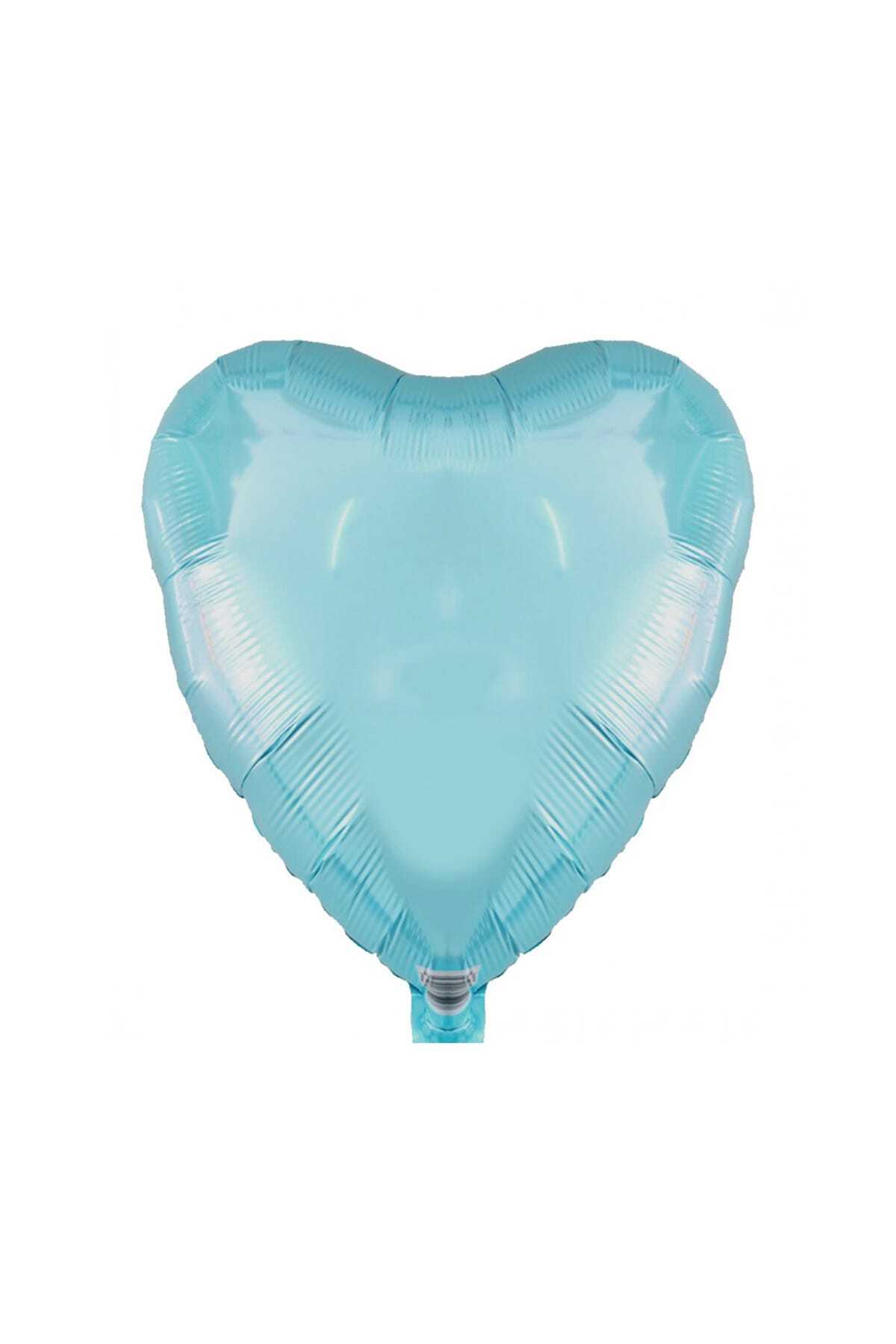 Kazanabil-Heart Shaped Foil Balloon 40cm Baby Blue 1