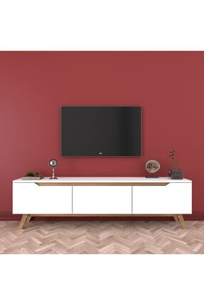 sanal mobilya beyaz ruya 12 tv unitesi beyaz fiyati yorumlari trendyol