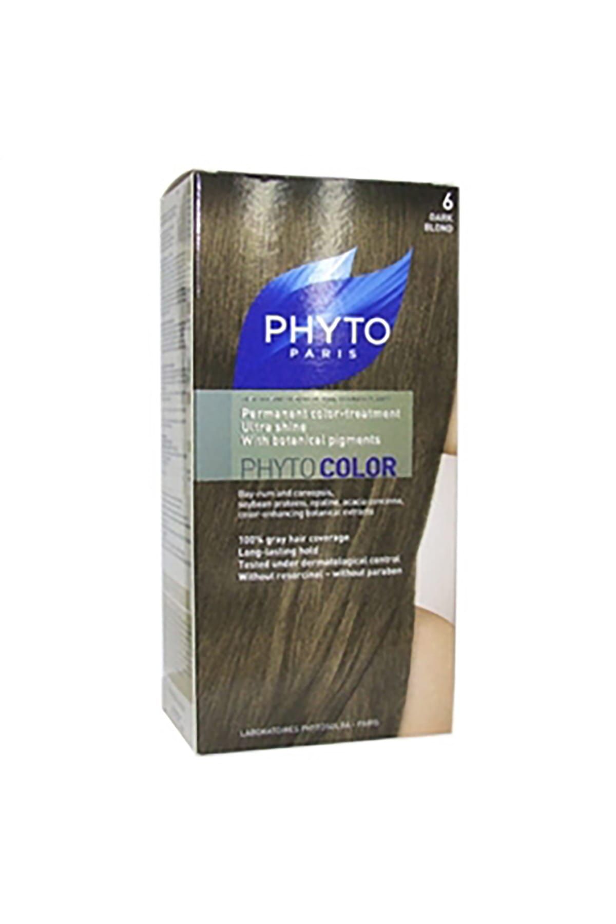 رنگ مو مردانه و زنانه موی گیاهی فیتوکولور 6 زرد تیره 0618059109621 Phyto