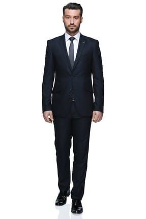 Fernando Mono Tk Yrt 8 Drop Slim Fit Takım Elbise - Lacivert - 3B5M0413D014