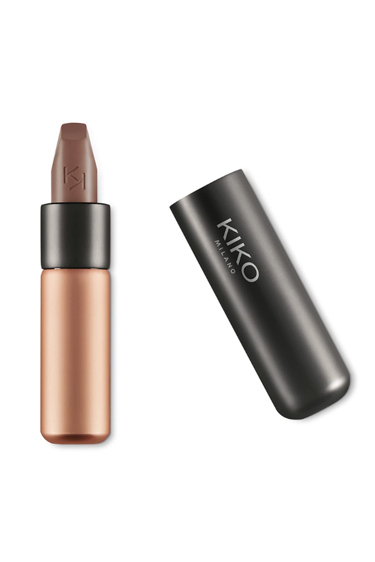 KIKO Satin Matte Lipstick - Velvet Passion Matte Lipstick 332 Taupe Brown 8025272629898 KM00201030