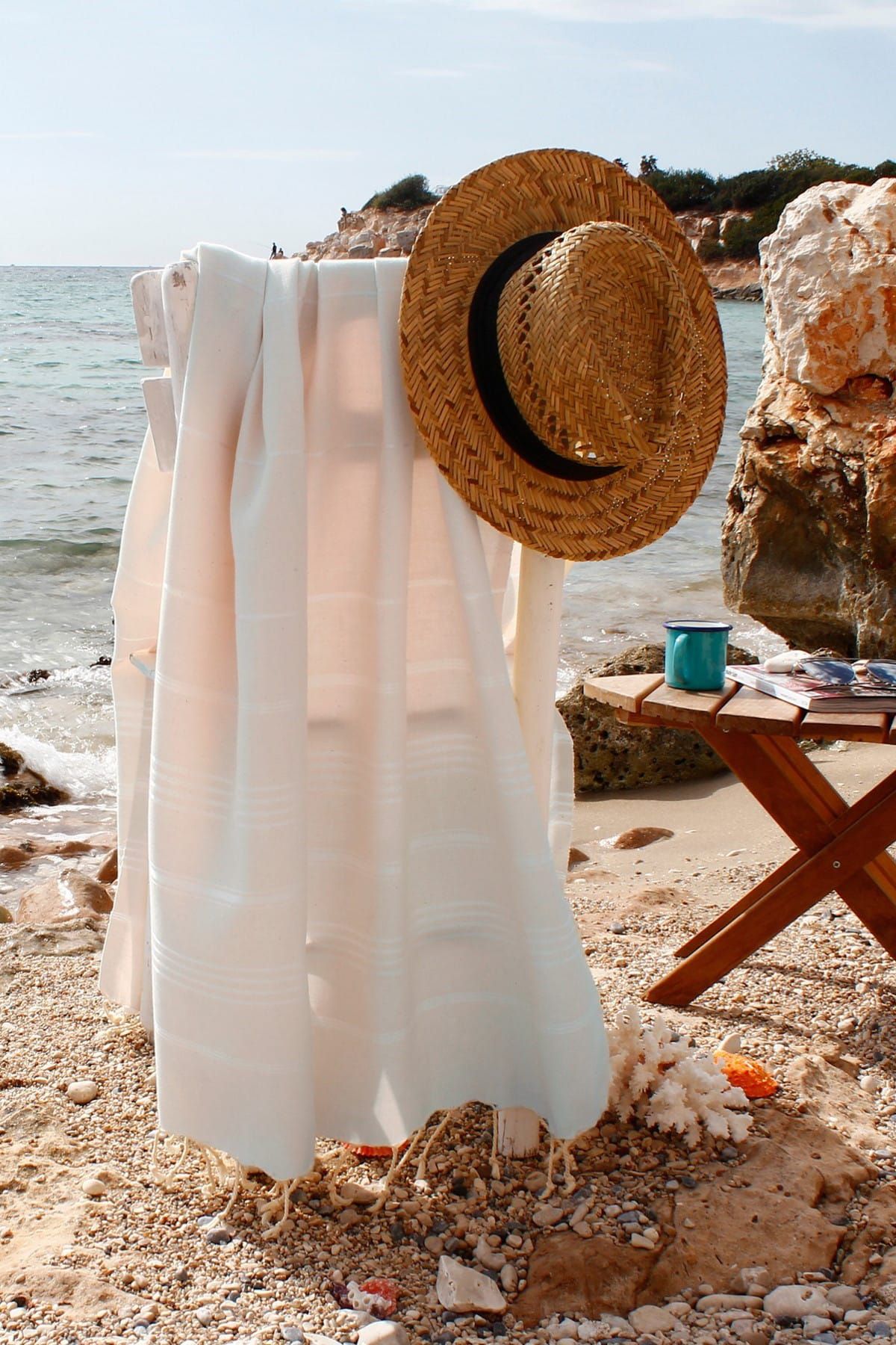 Bedinn-Peshtemal Peşte Beach Beige Pst353 4