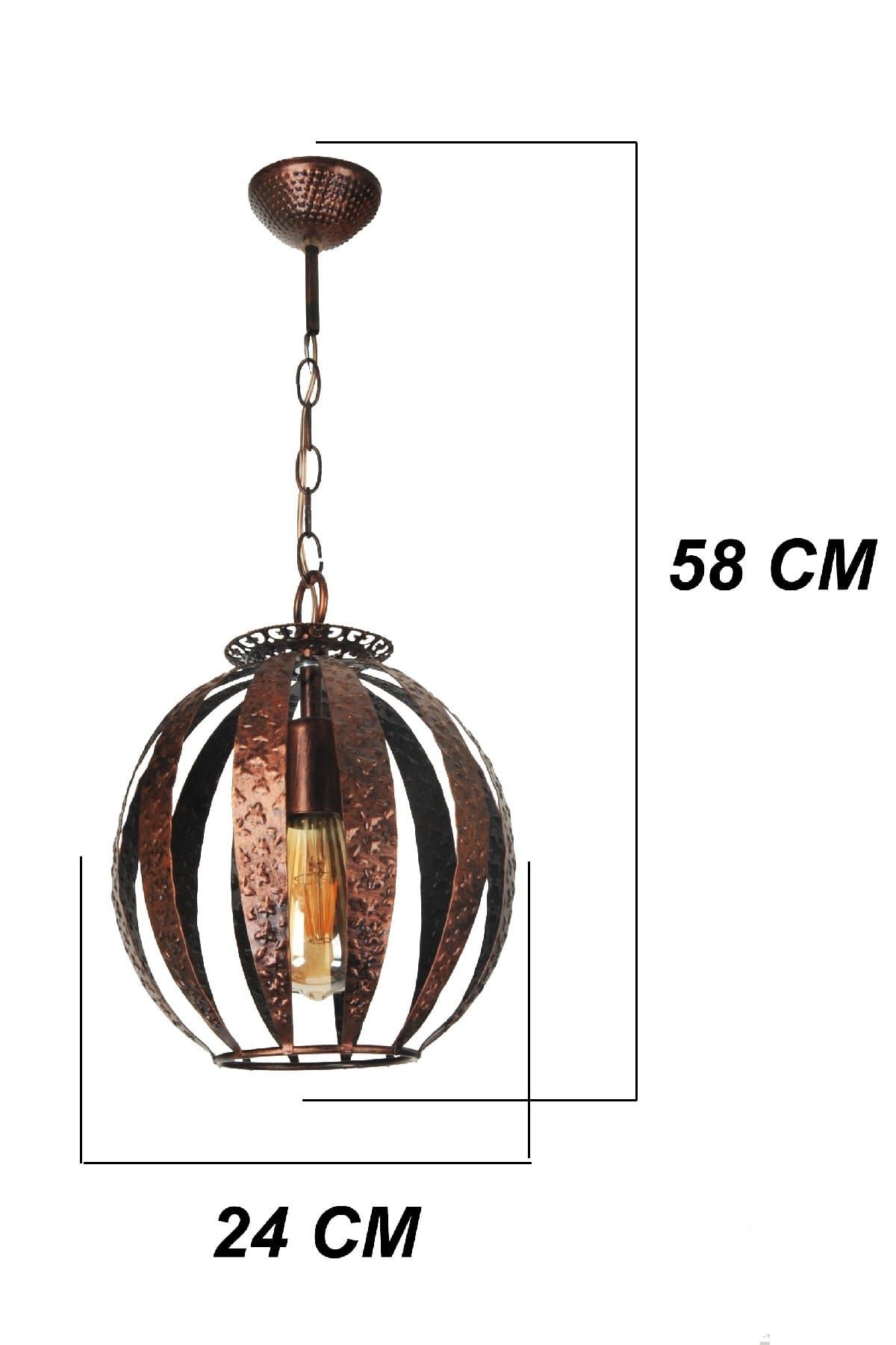VENON-Ocean Single Case Black+Copper Patina Chandelier 3