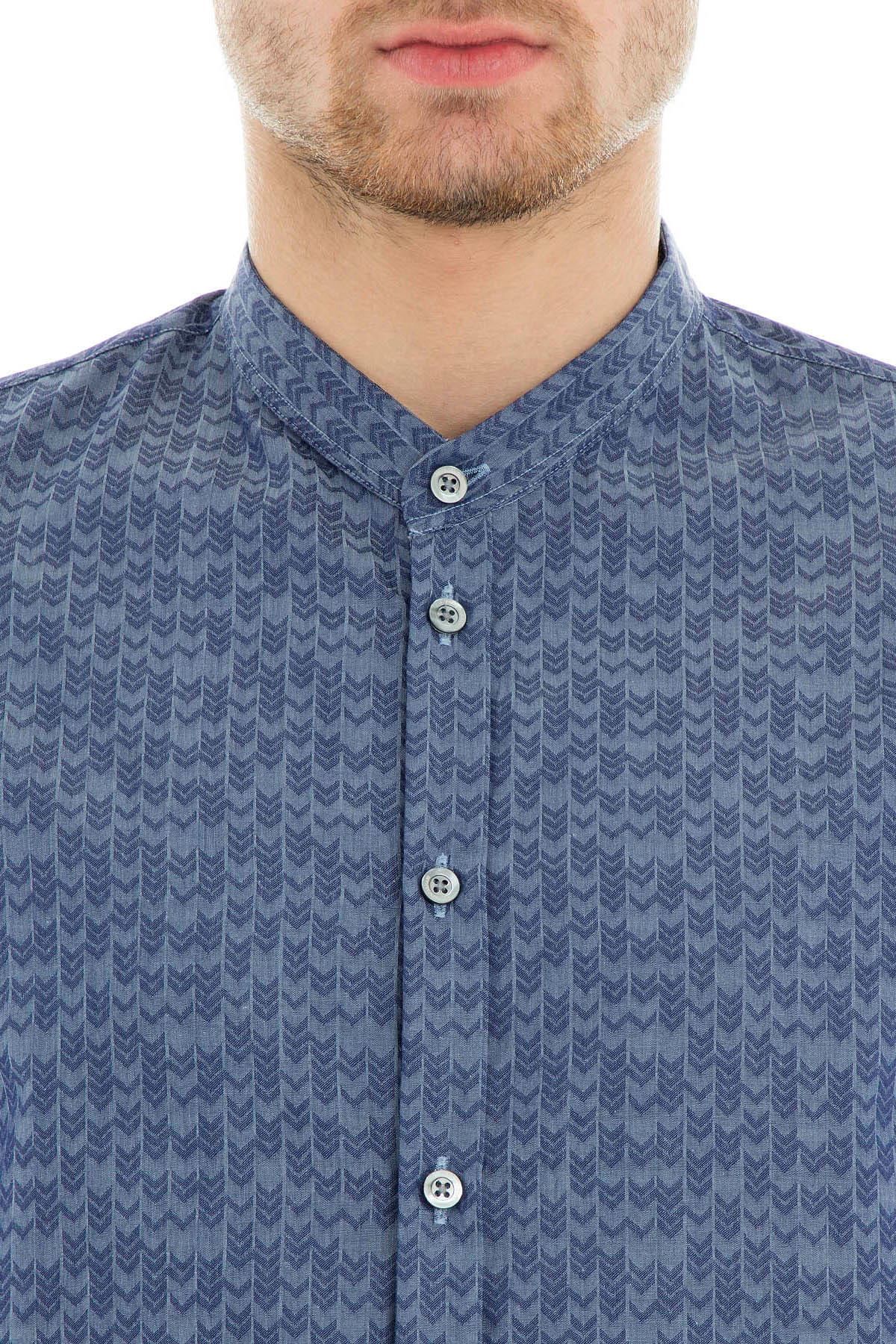 Emporio Armani Navy Blue Men s Shirt Trendyol