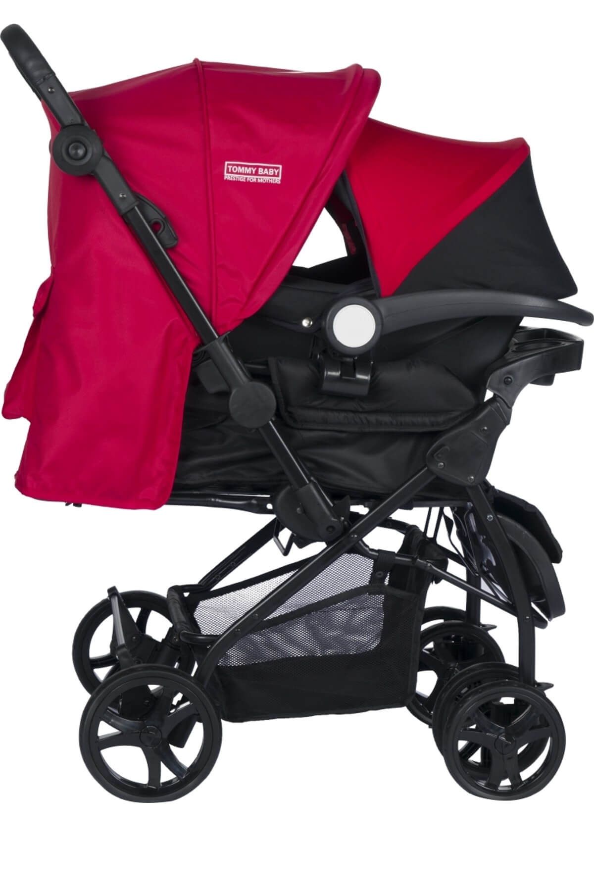 tommybaby nadia travel seyahat sistem bebek arabasi kirmizi fiyati yorumlari trendyol