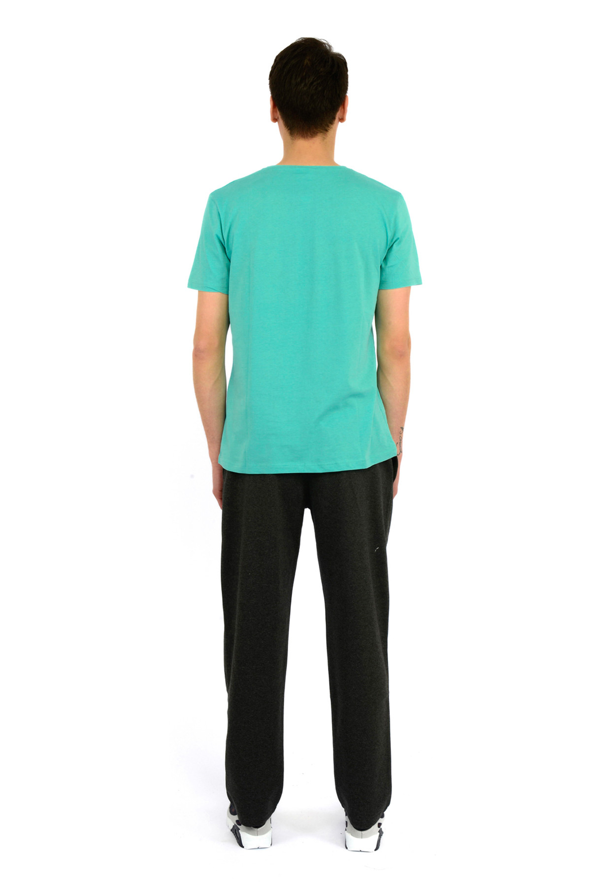 شلوار ورزشی اسلازنگر مردانه پنبه ای خاکستری   Regular/رگولار     Daily/روزانه | Slazenger ST19PE003 TR - تصویر 4