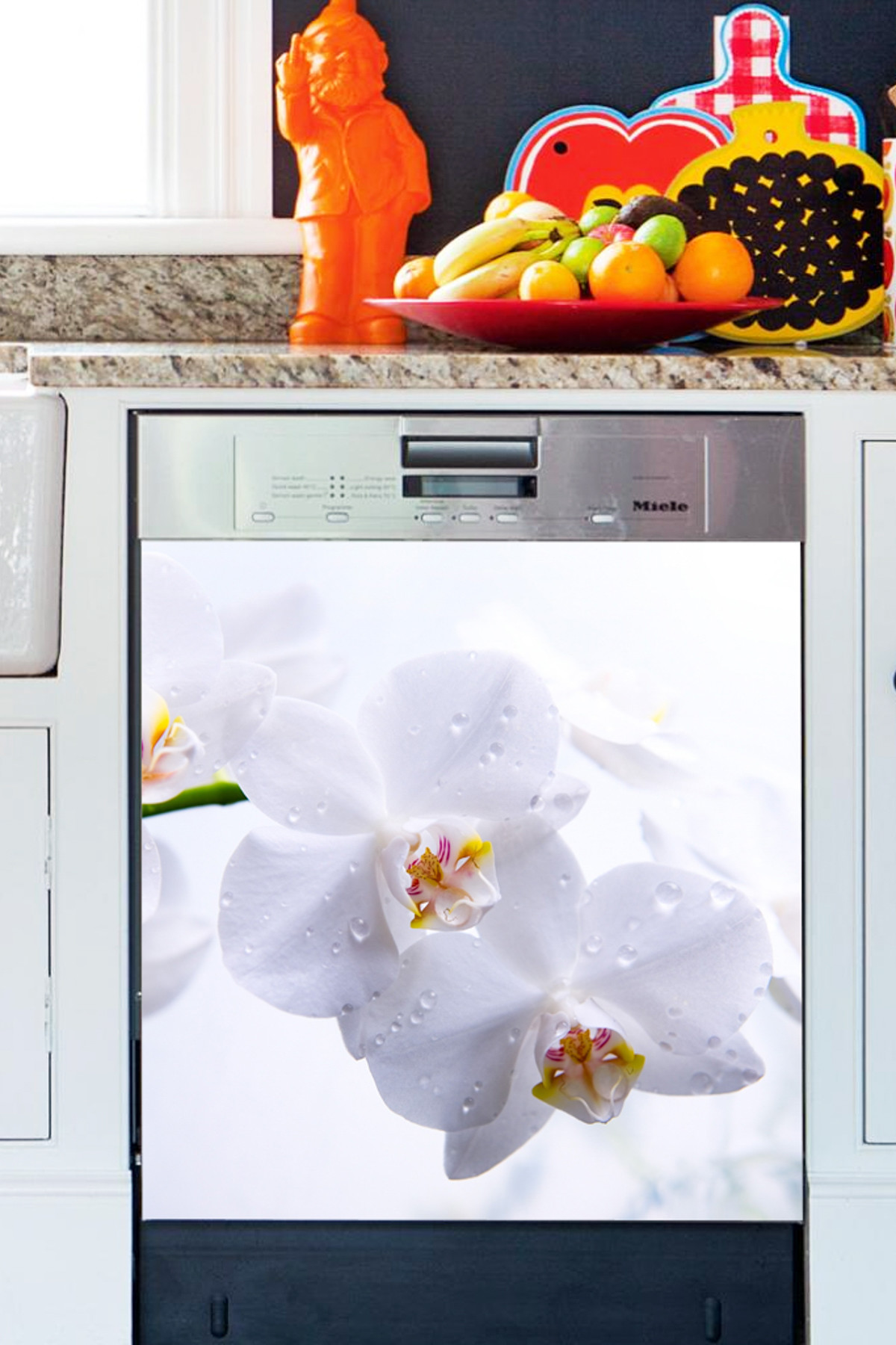 White Passion Dishwasher Cover Sticker