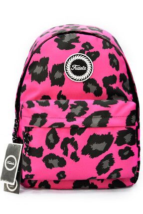 Pembe Leopar Unisex Sırt Çantası FE 01