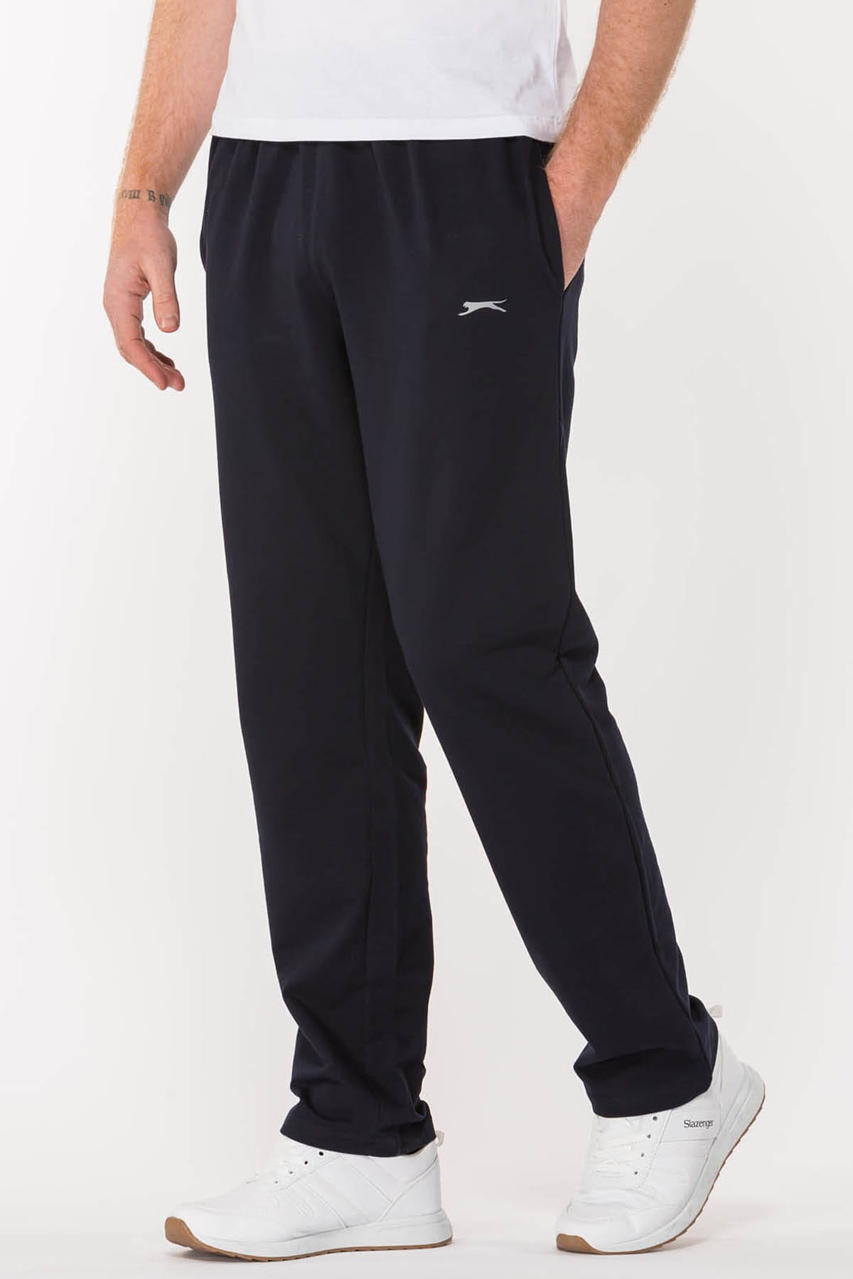 شلوار ورزشی اسلازنگر مردانه پنبه ای آبی سرمه ای   Regular/رگولار     Daily/روزانه | Slazenger ST19PE003 TR - تصویر 3