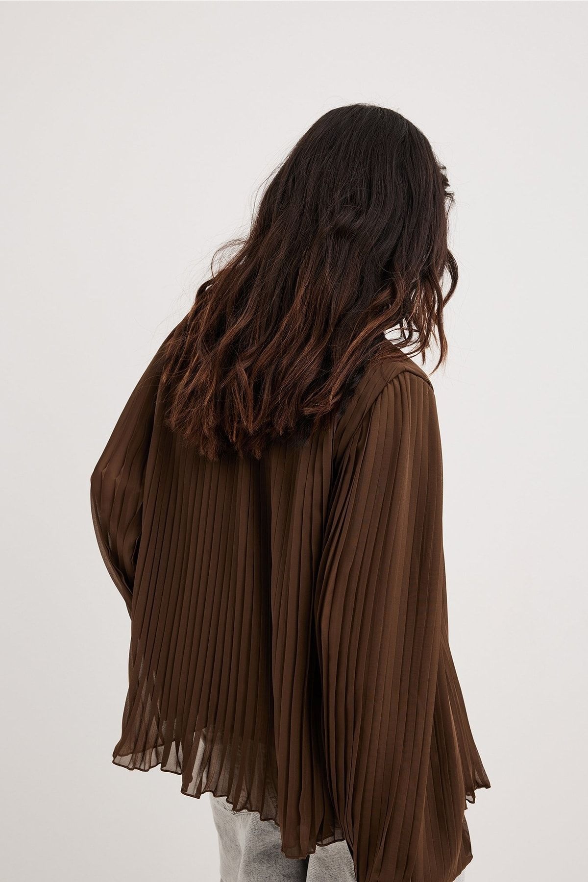 NA-KD Bluse Braun Regular Fit