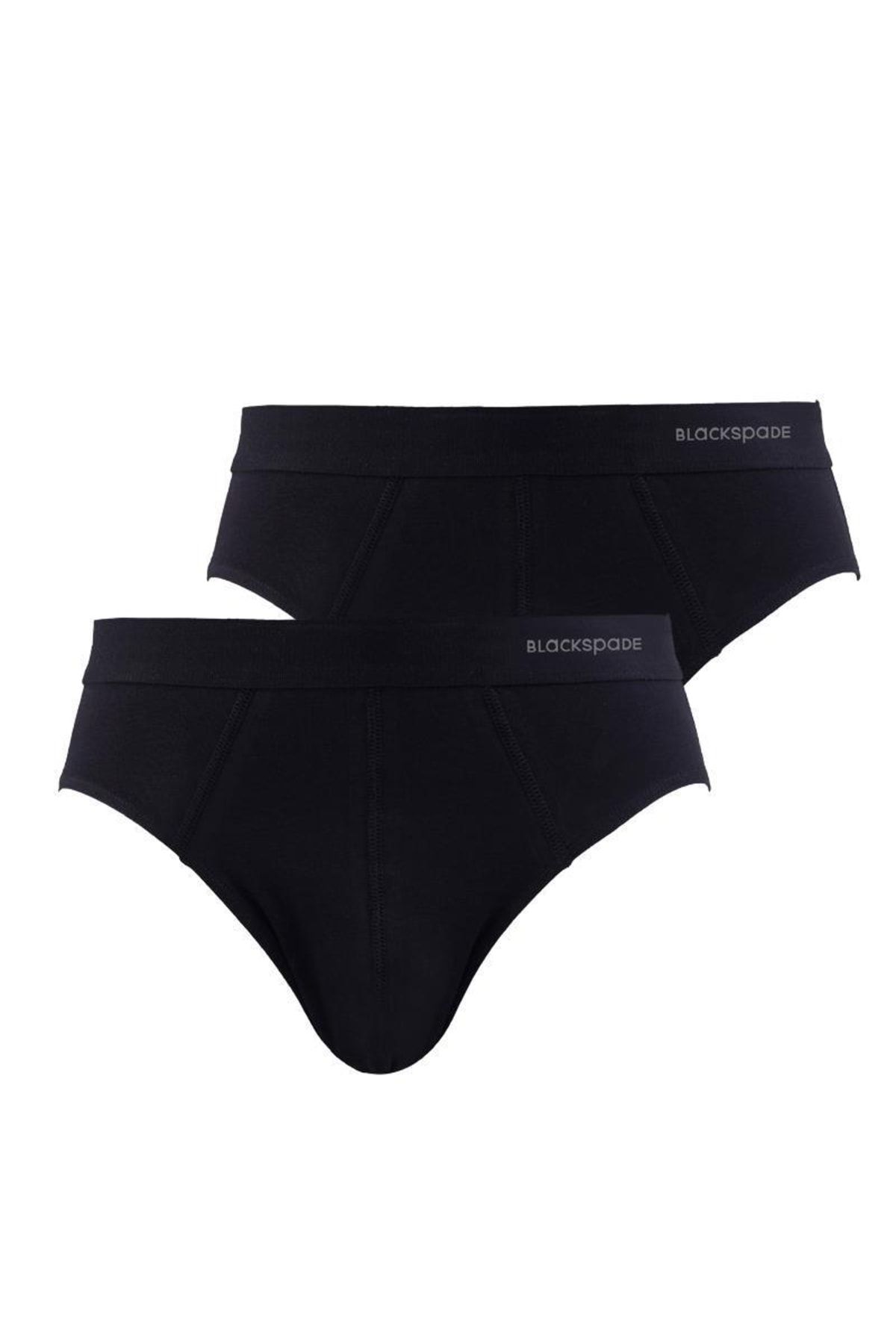 Erkek Siyah Slip Külot 2'li Paket Loose Fit 9625