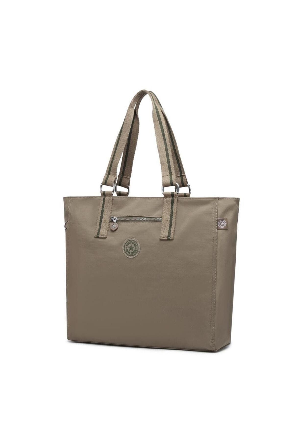 Smart Bags Krinkıl Büyük Boy Omuz Kadın Çantası - Açık Kahve