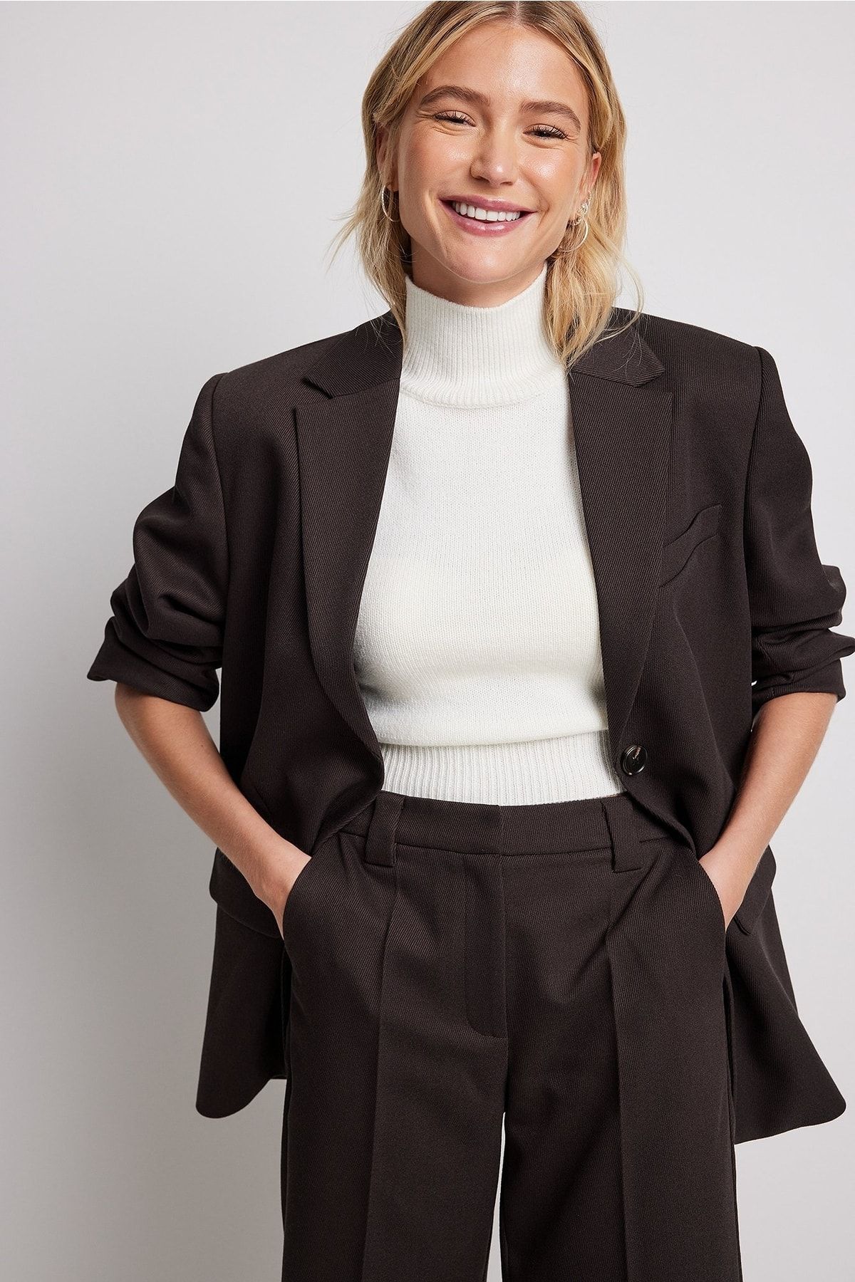 NA-KD Blazer Braun Oversized