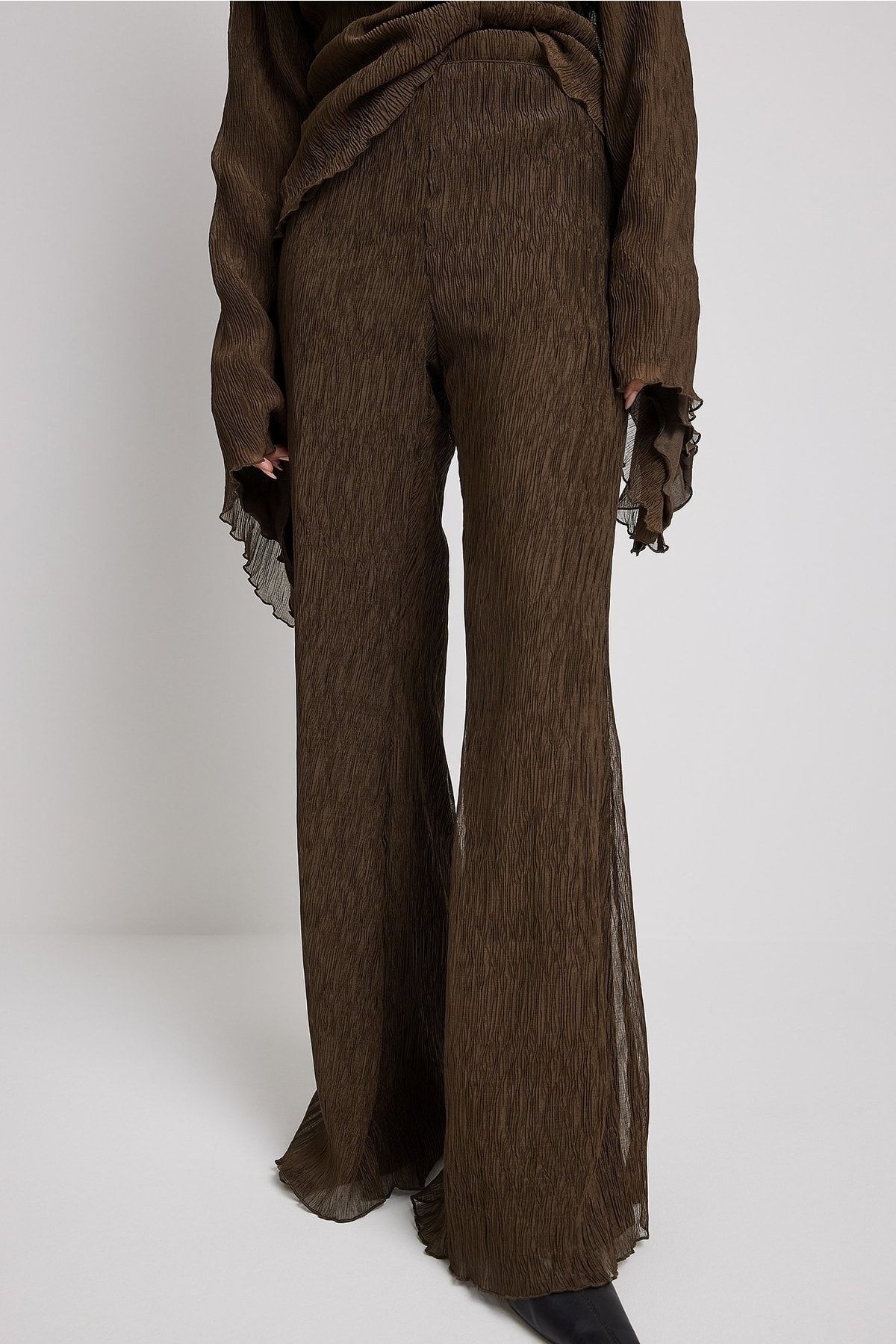 NA-KD Hose Braun Bootcut