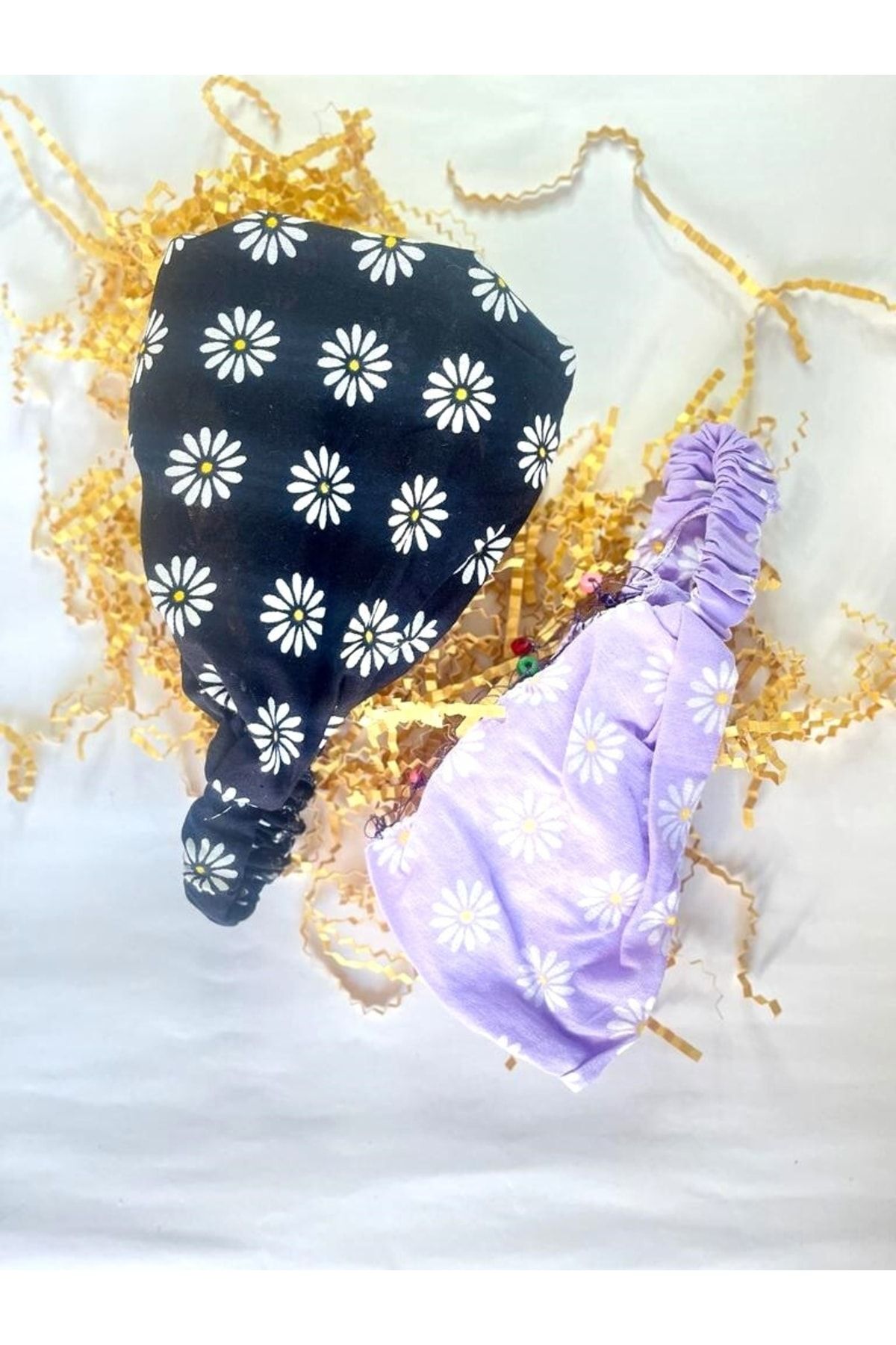BERG - Bandă De Păr Cu Model Daisy, Pachet De 2 Unisex - O mărime