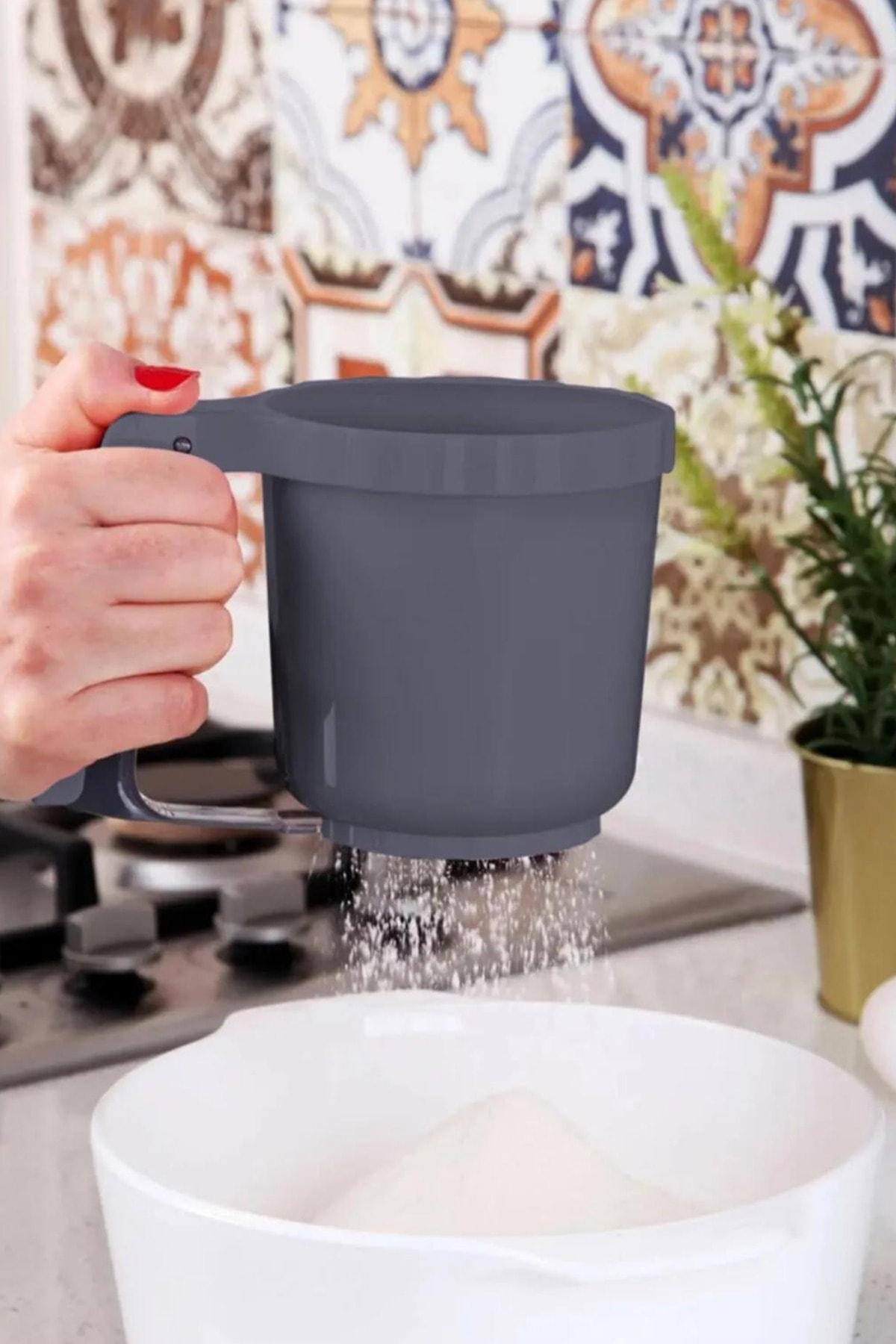 Flosoft Un Pudra Şekeri Kakao Eleği, Pratik Çok Amaçlı Hamur Kek Pasta Eleği