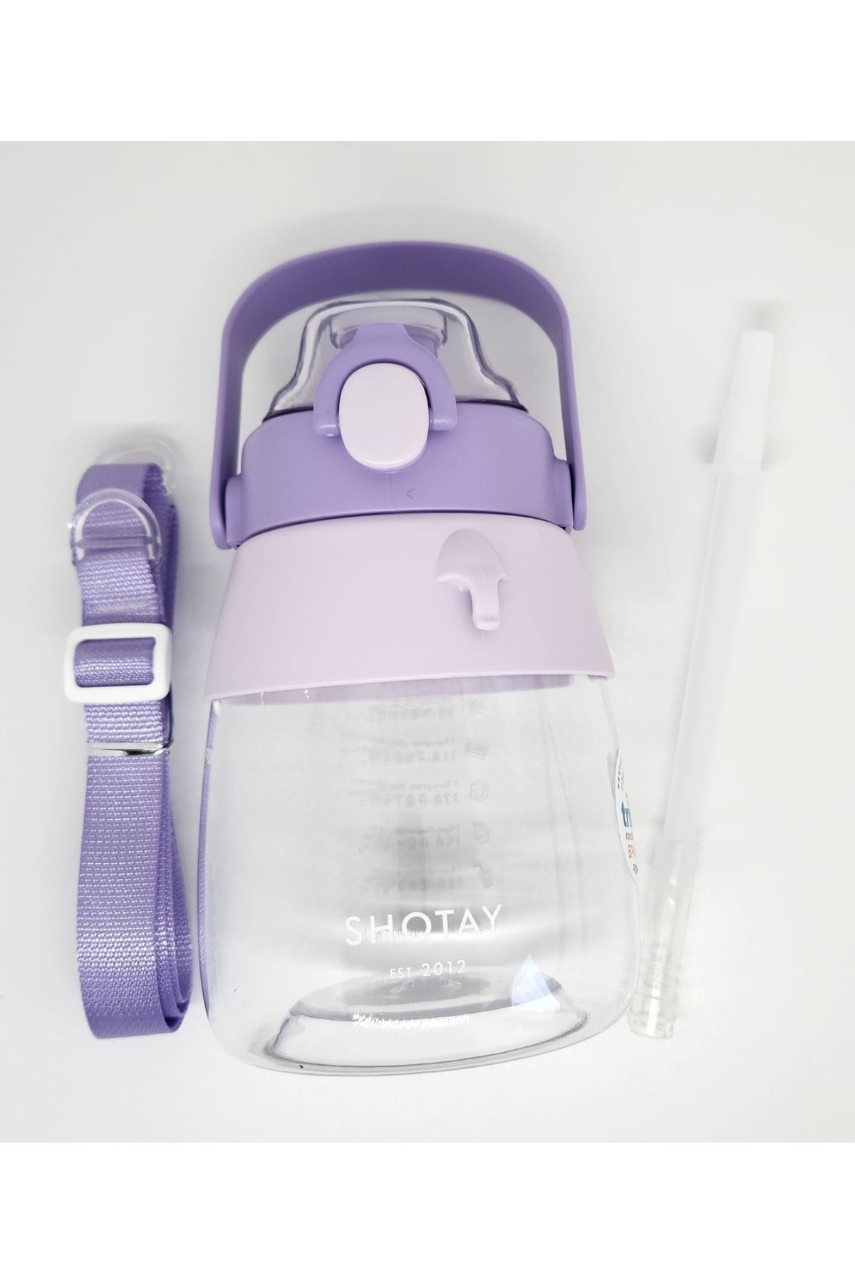 Shotay-St-6642 Purple Hippo Tritan 1050ml Tritan Handle Flask 1