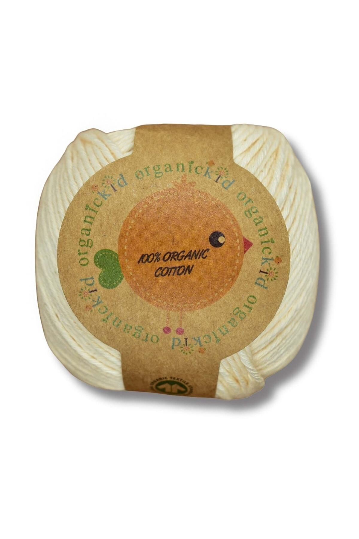 OrganicKid Organik Pamuk Amigurumi Punch 50 gr El Örgü Ipi Naturel