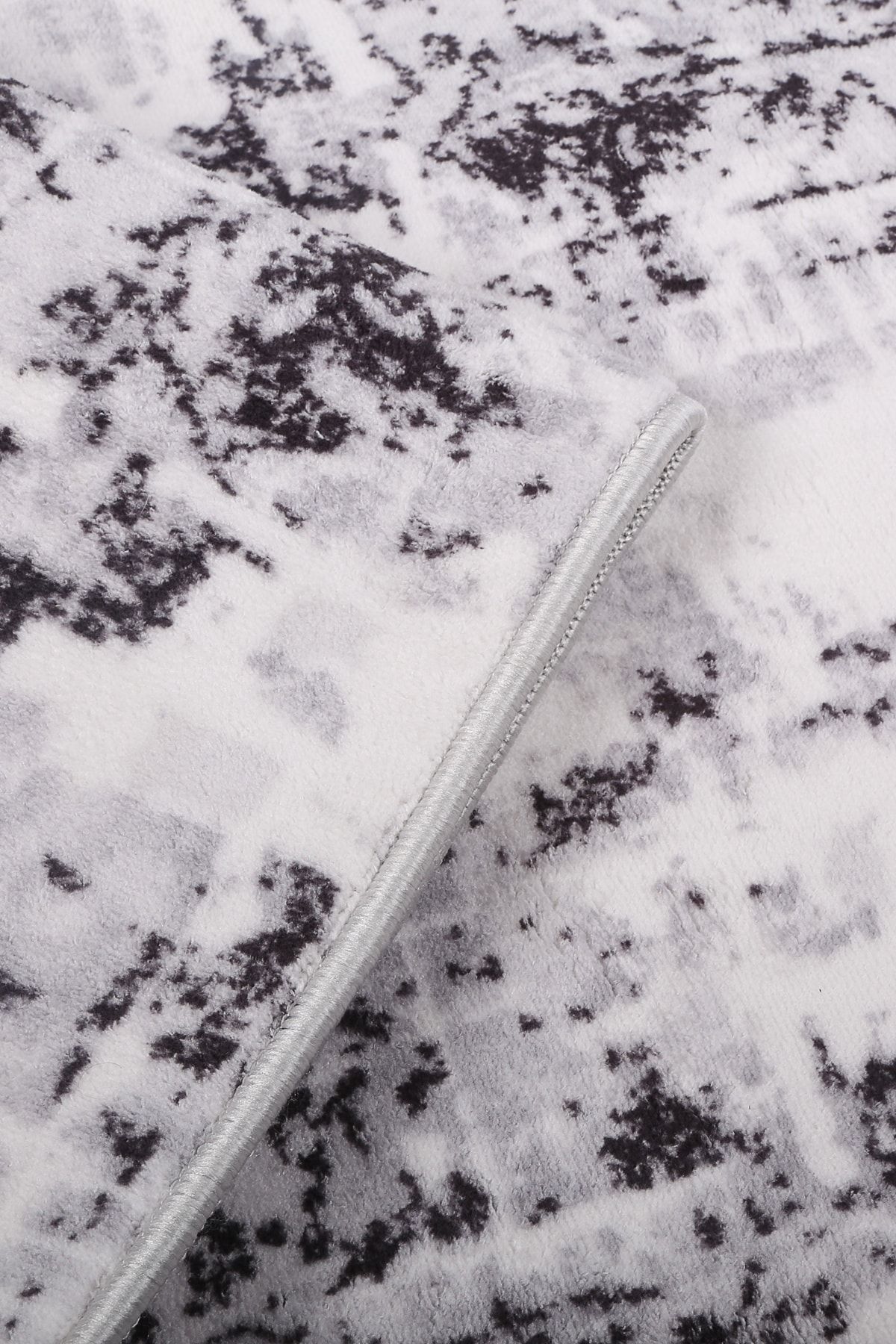 Relax Carpet-Soft Manyas Gray Non-Retention Washable Non-Slip Base Soft Floor Mat Modern Kitchen Carpet 5