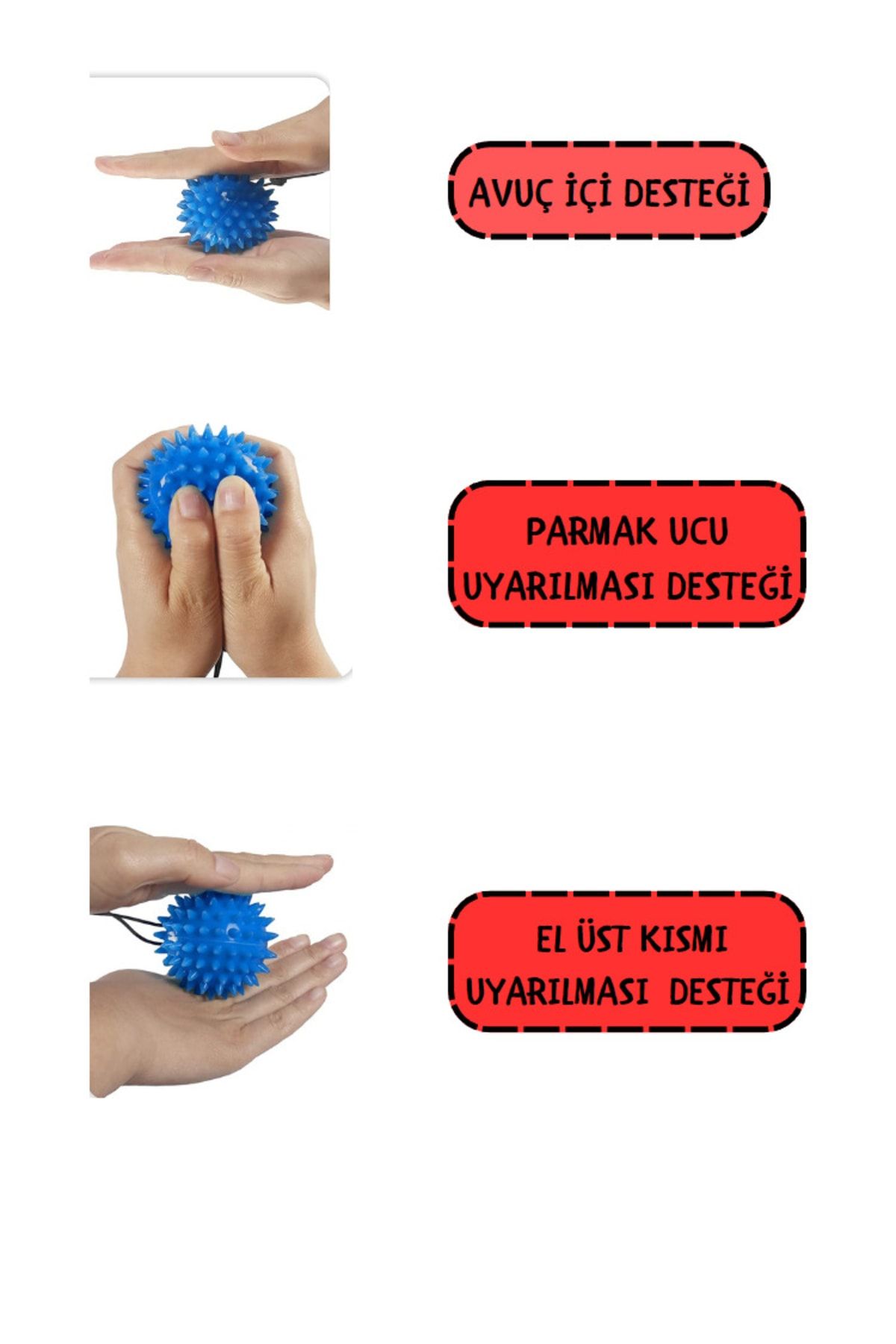 HeiN-Spiky Massage Ball - Nerve Stimulating, Hand Foot and Back Leg Exercise Ball, Sensual Stimulating Physical Therapy 6