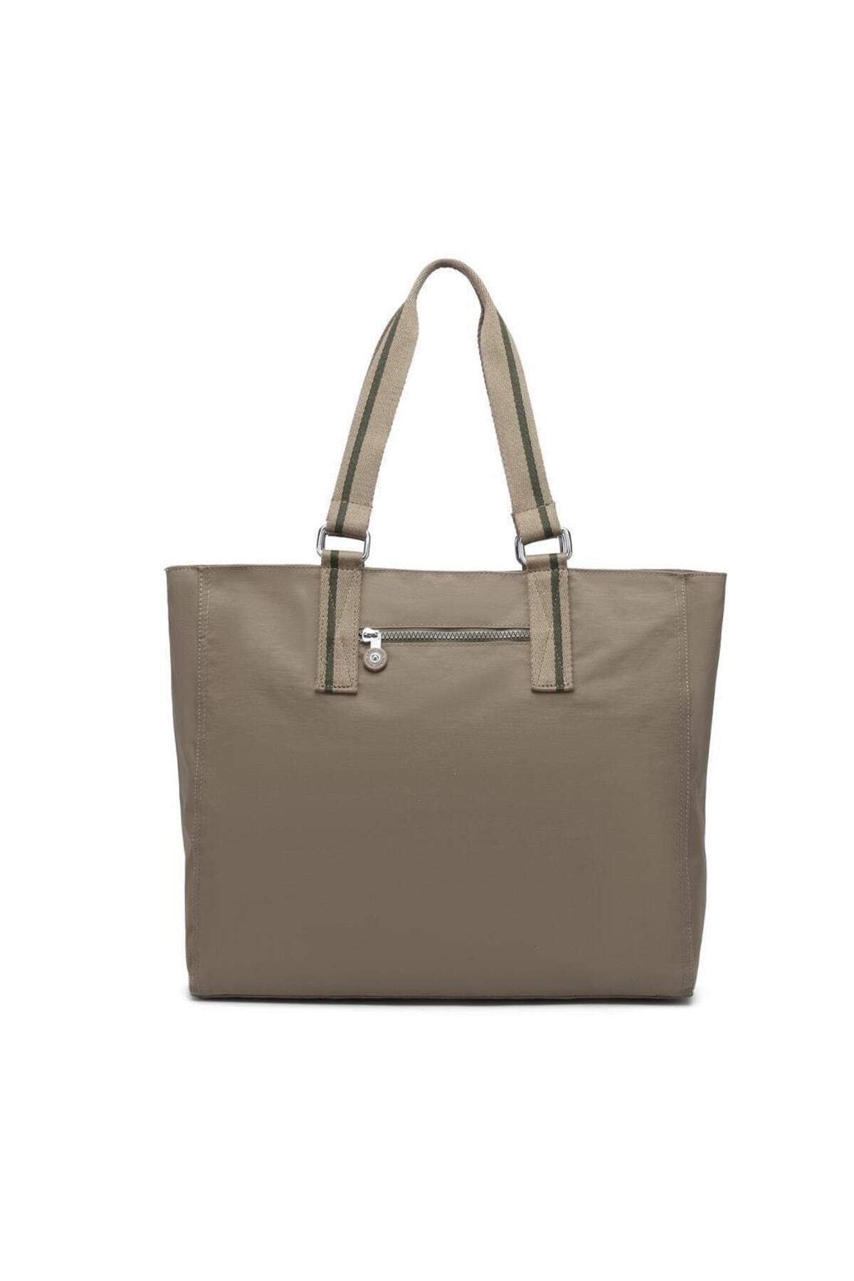 Smart Bags Krinkıl Büyük Boy Omuz Kadın Çantası - Açık Kahve