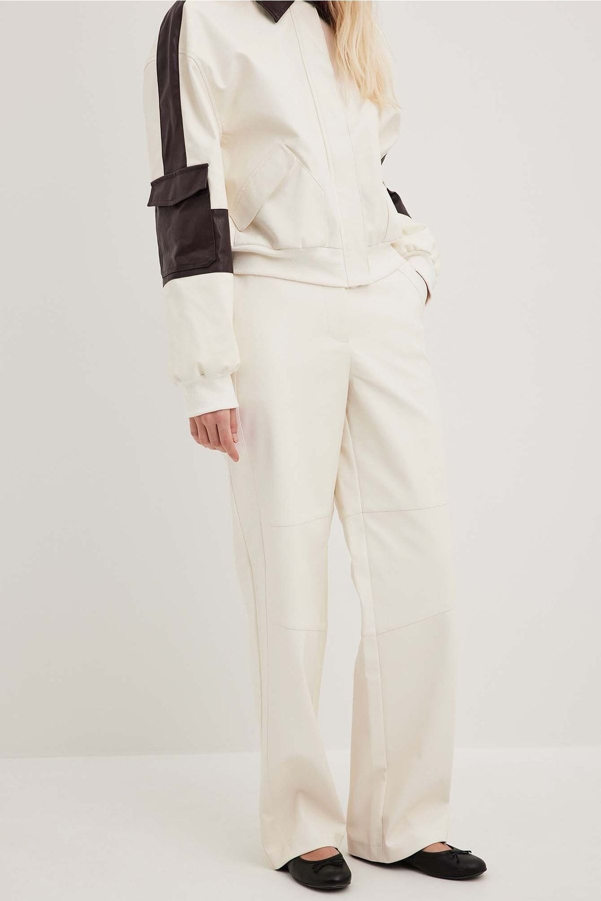 NA-KD Hose Beige Straight