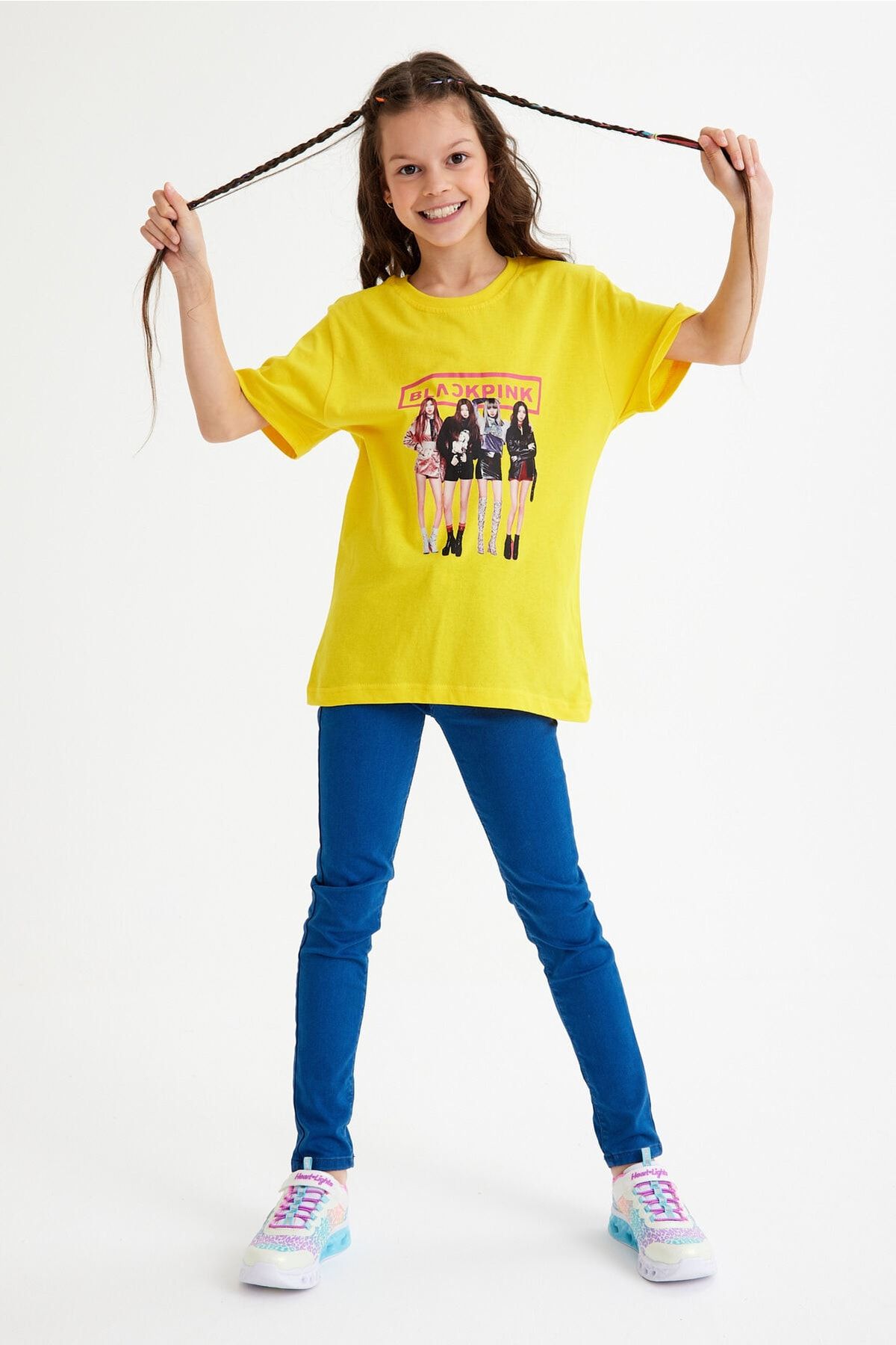 C&C OKULCUNUZ-Tricou cu imprimeu Blackpink pentru copii pentru varsta 5-15 ani 2