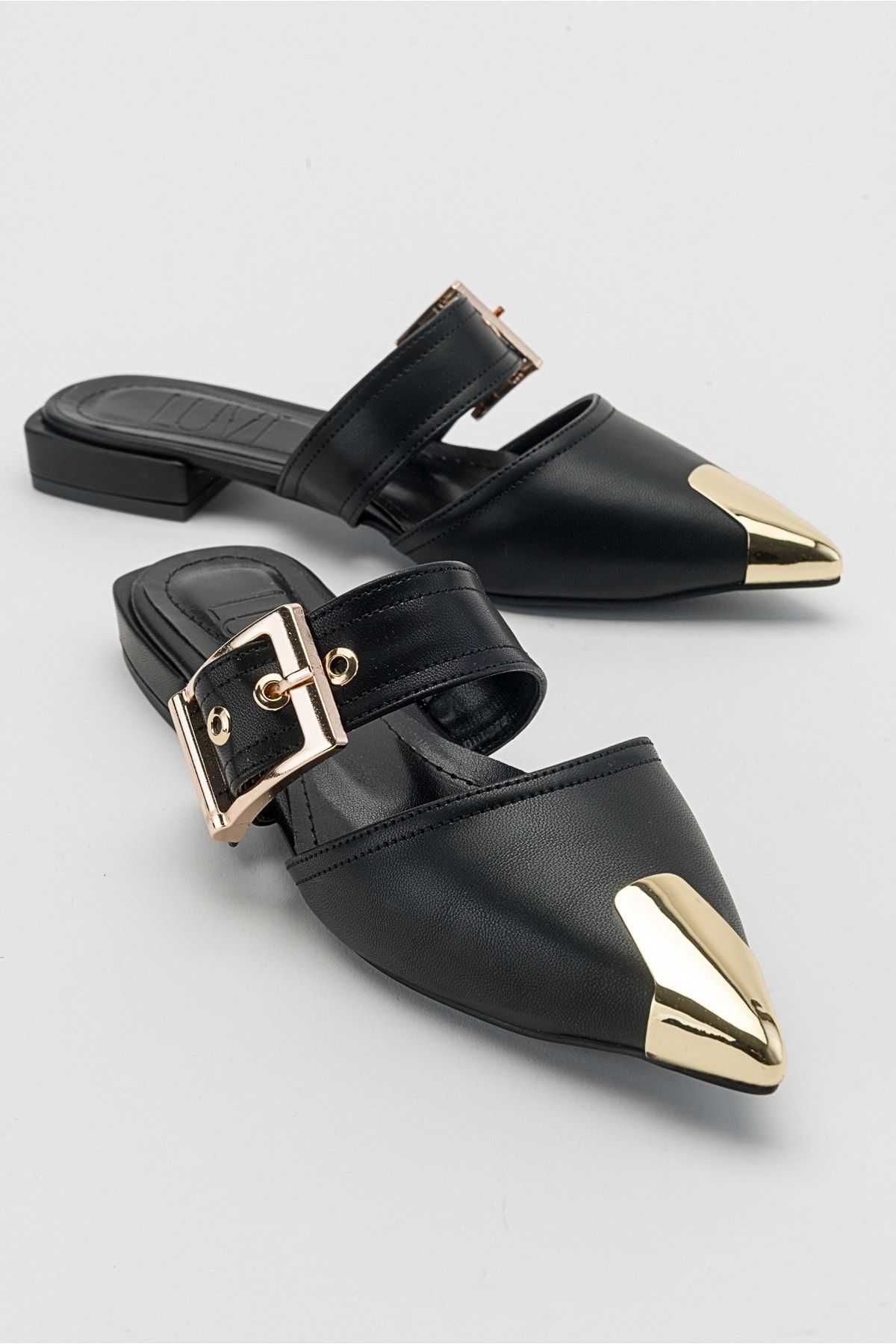 دمپایی زنانه سگک مشکی جنی luvishoes