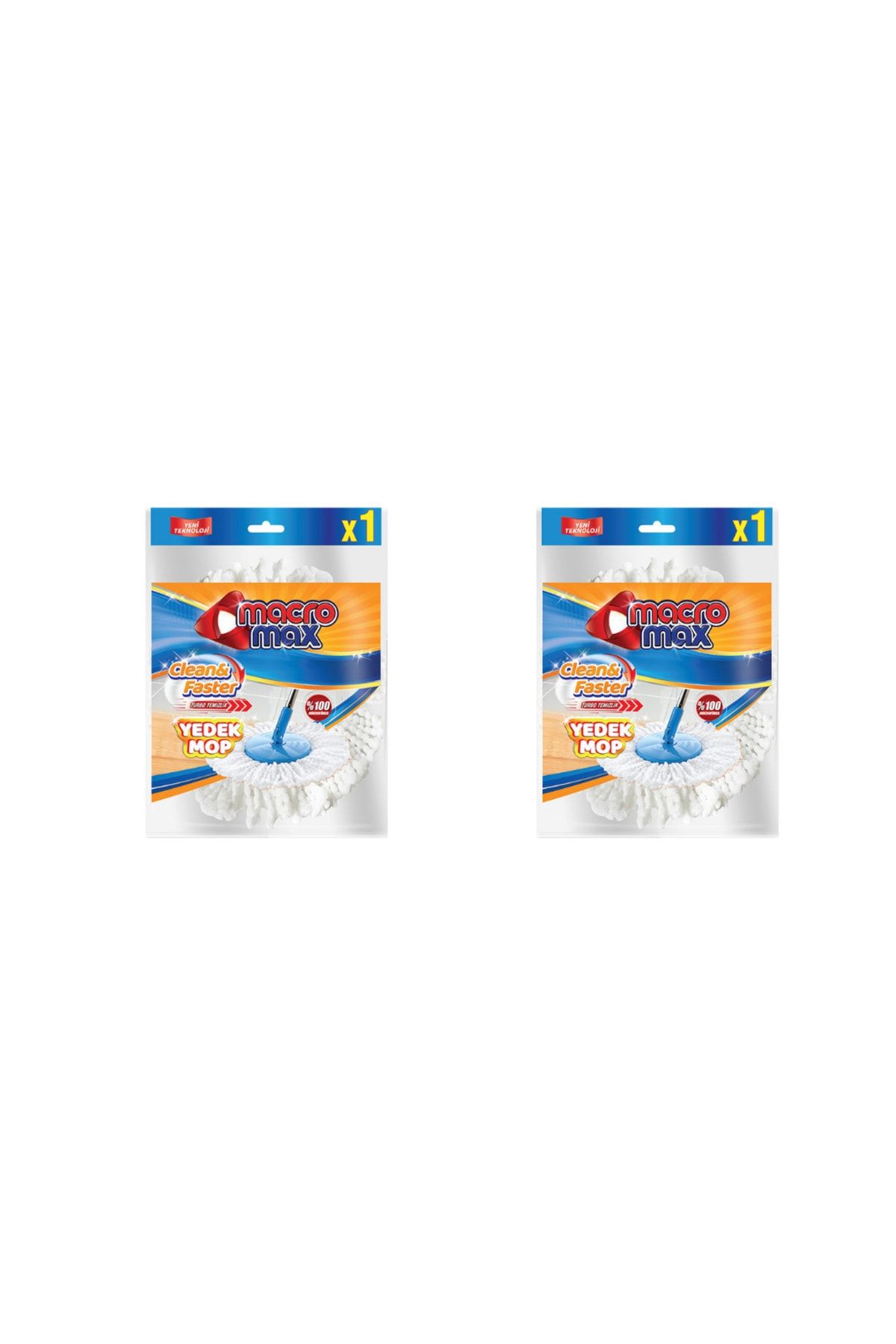 MACROMAX-Macro Max Faster Cleaning Set + 2 Spare Mop 4