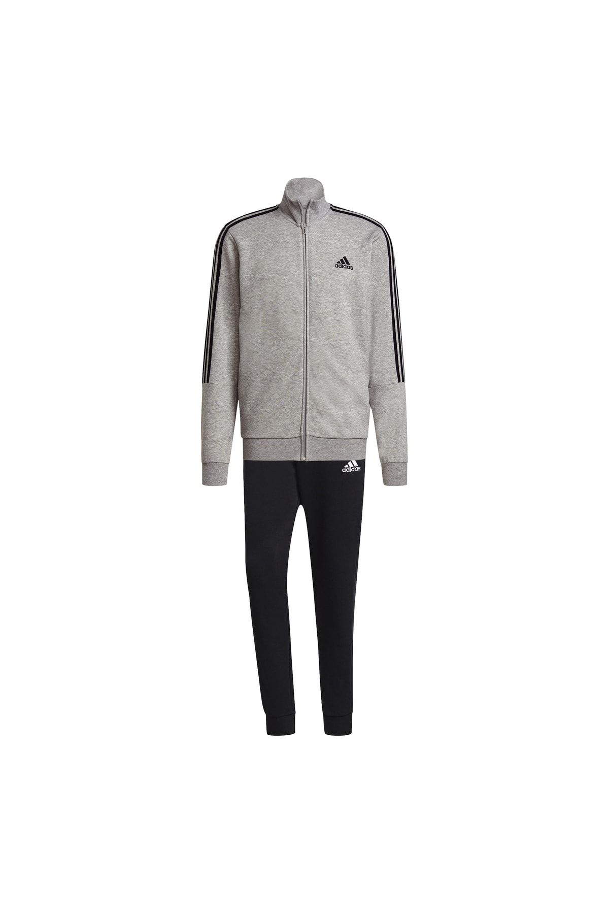 Adidas grey deals tracksuit mens