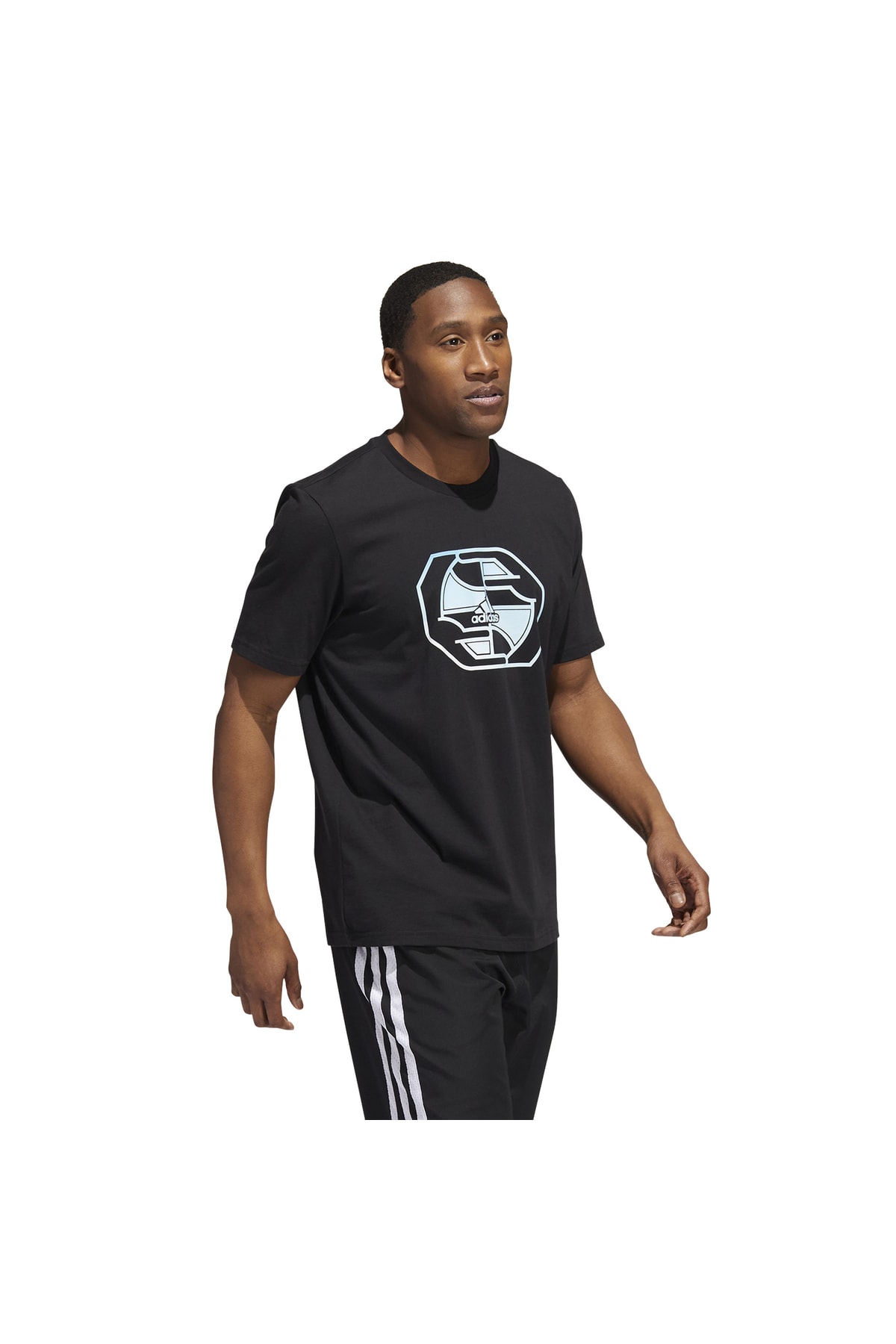 تیشرت مردانه مشکی آدیداس | gk6730 اورجینال - تصویر 5