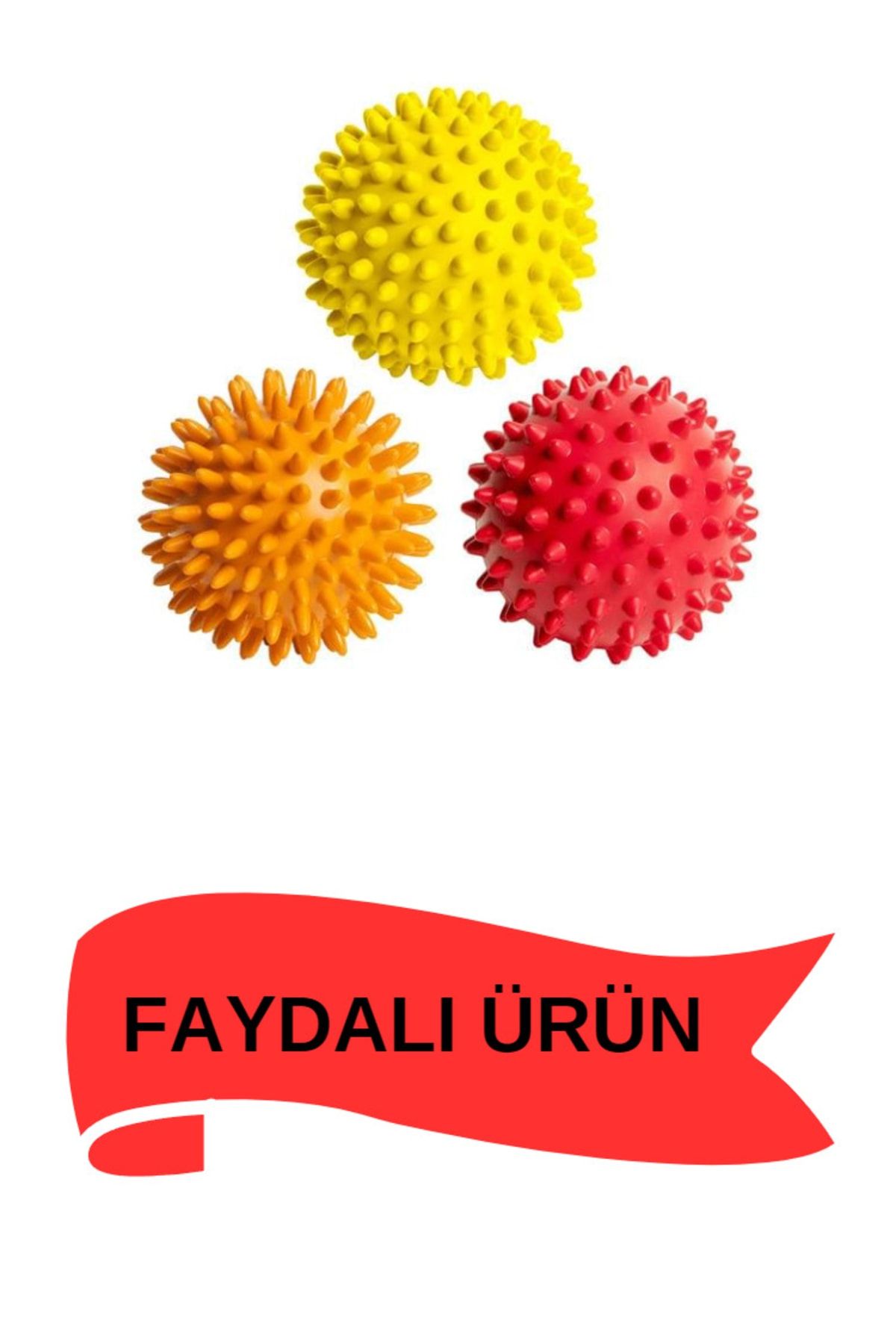 HeiN-Spiky Massage Ball - Nerve Stimulating, Hand Foot and Back Leg Exercise Ball, Sensual Stimulating Physical Therapy 3