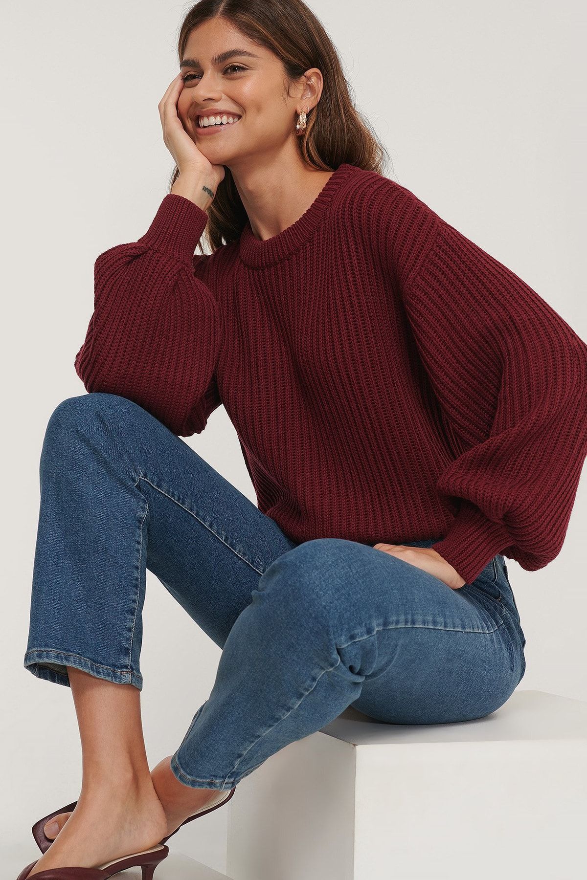 NA-KD Bluse Rot Oversized