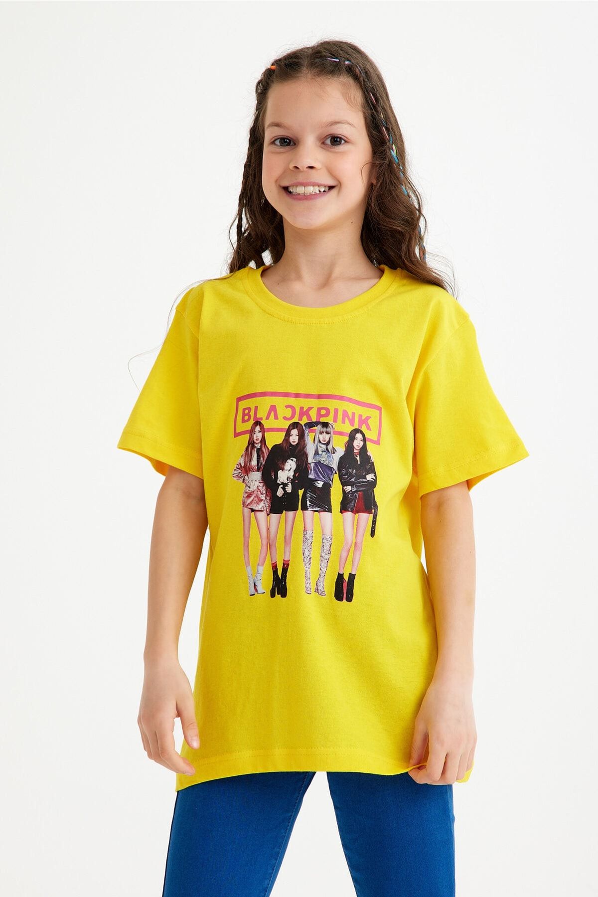 C&C OKULCUNUZ-Tricou cu imprimeu Blackpink pentru copii pentru varsta 5-15 ani 3