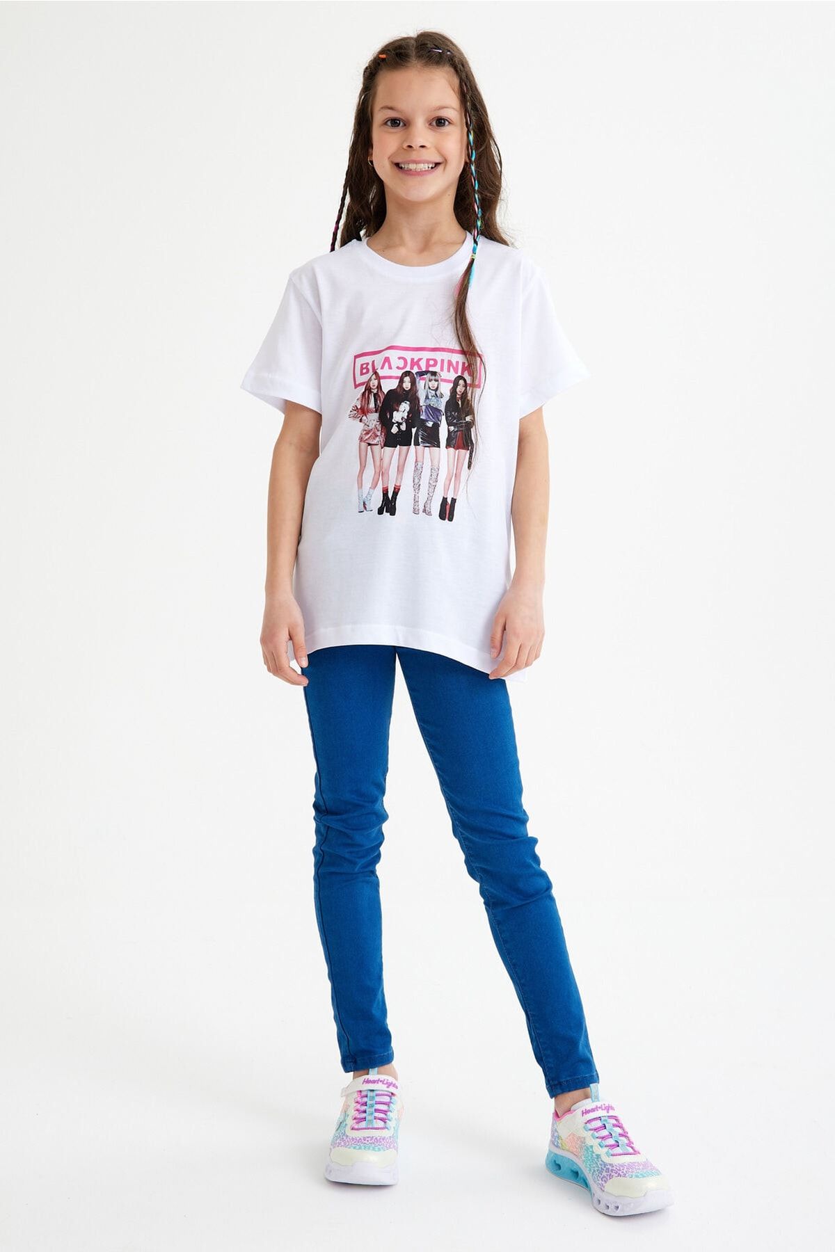 C&C OKULCUNUZ-Tricou pentru copii cu imprimeu Blackpink pentru varsta 5-15 ani 2
