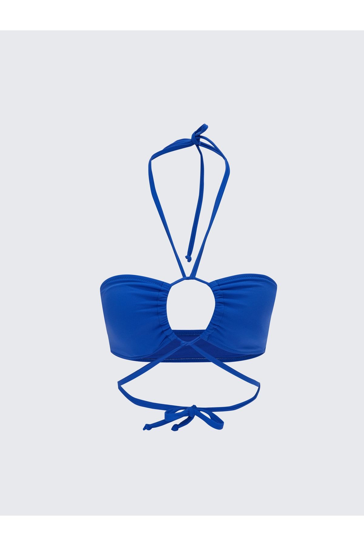 LC Waikiki Damska Góra Od Bikini O Prostym Kroju Z Dekoltem Typu Halter Kobieta - 40