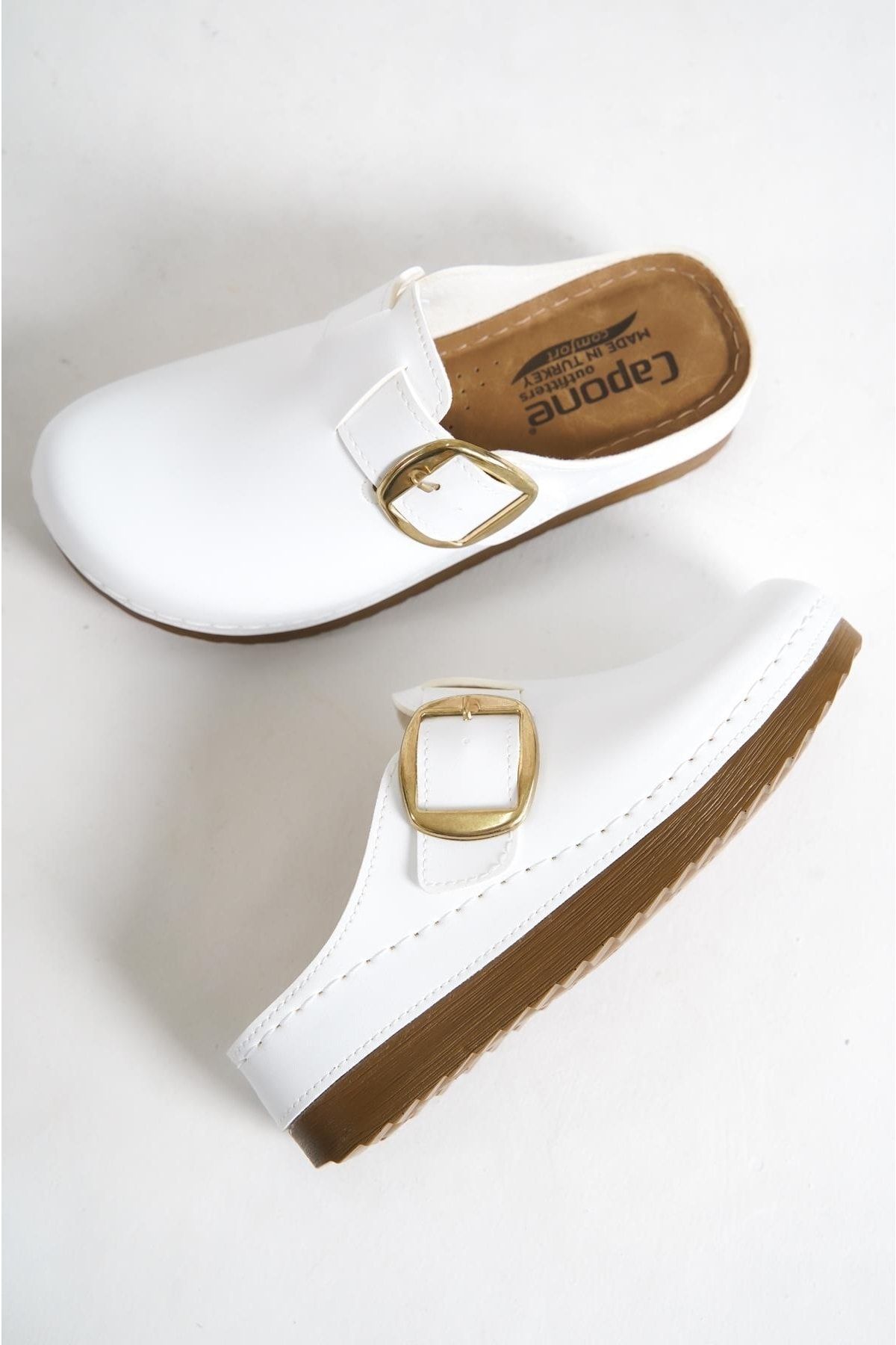 Capone Outfitters-Anatomická měkká pohodlná podrážka na klínovém podpatku Mother pantofle 3