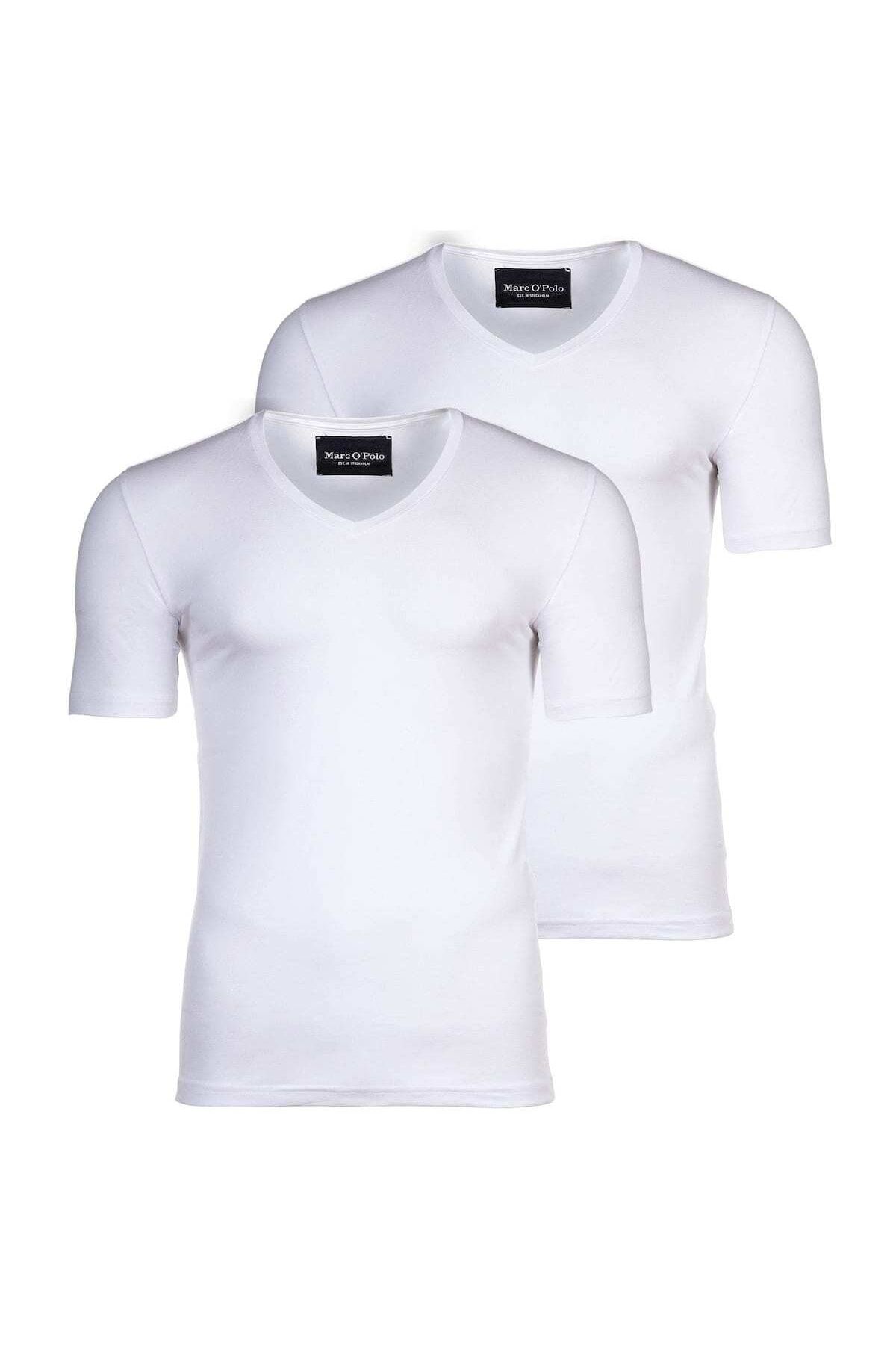 Marc O'Polo T-Shirt Weiß Regular Fit Fast ausverkauft
