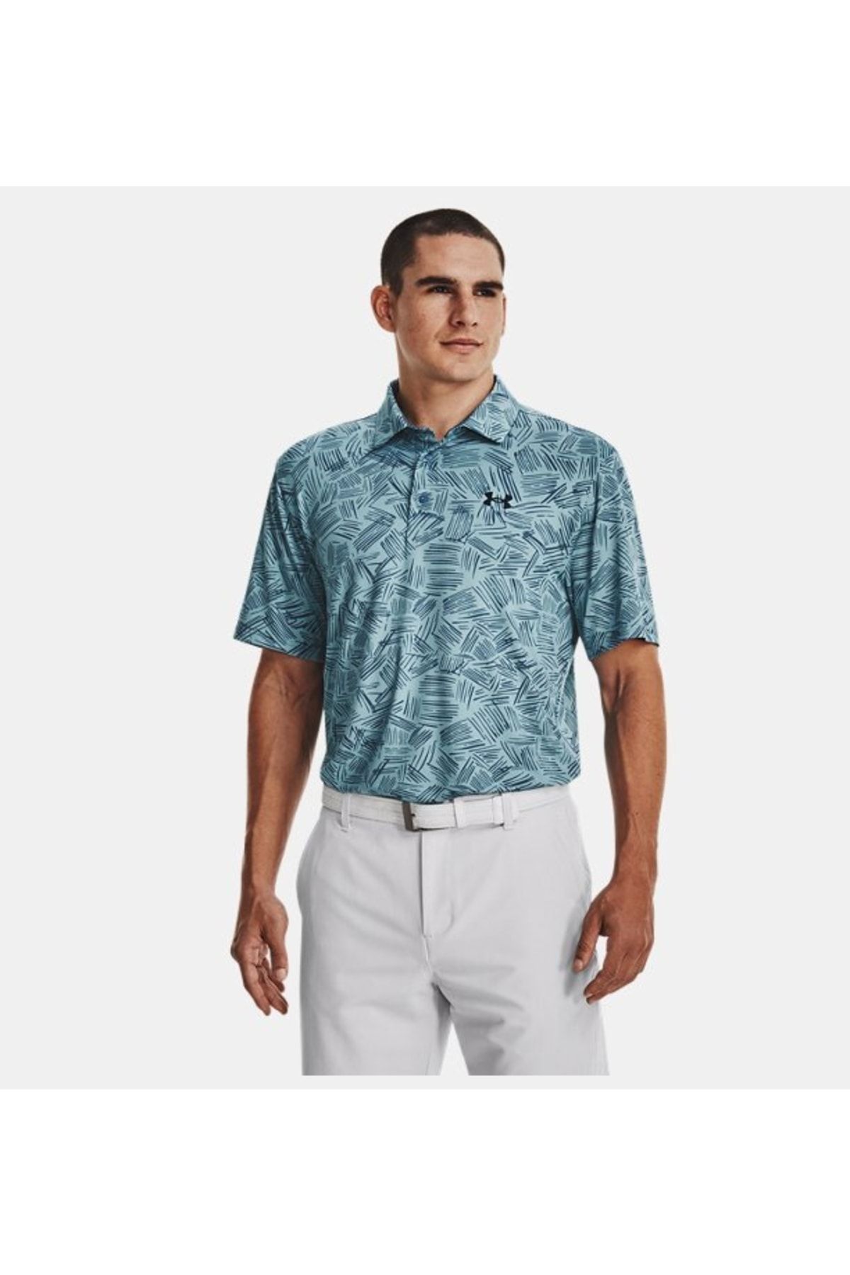 تی شرت آبی مردانه Playoff UA 3.0 چاپی Polo 1378677 400 Under Armour