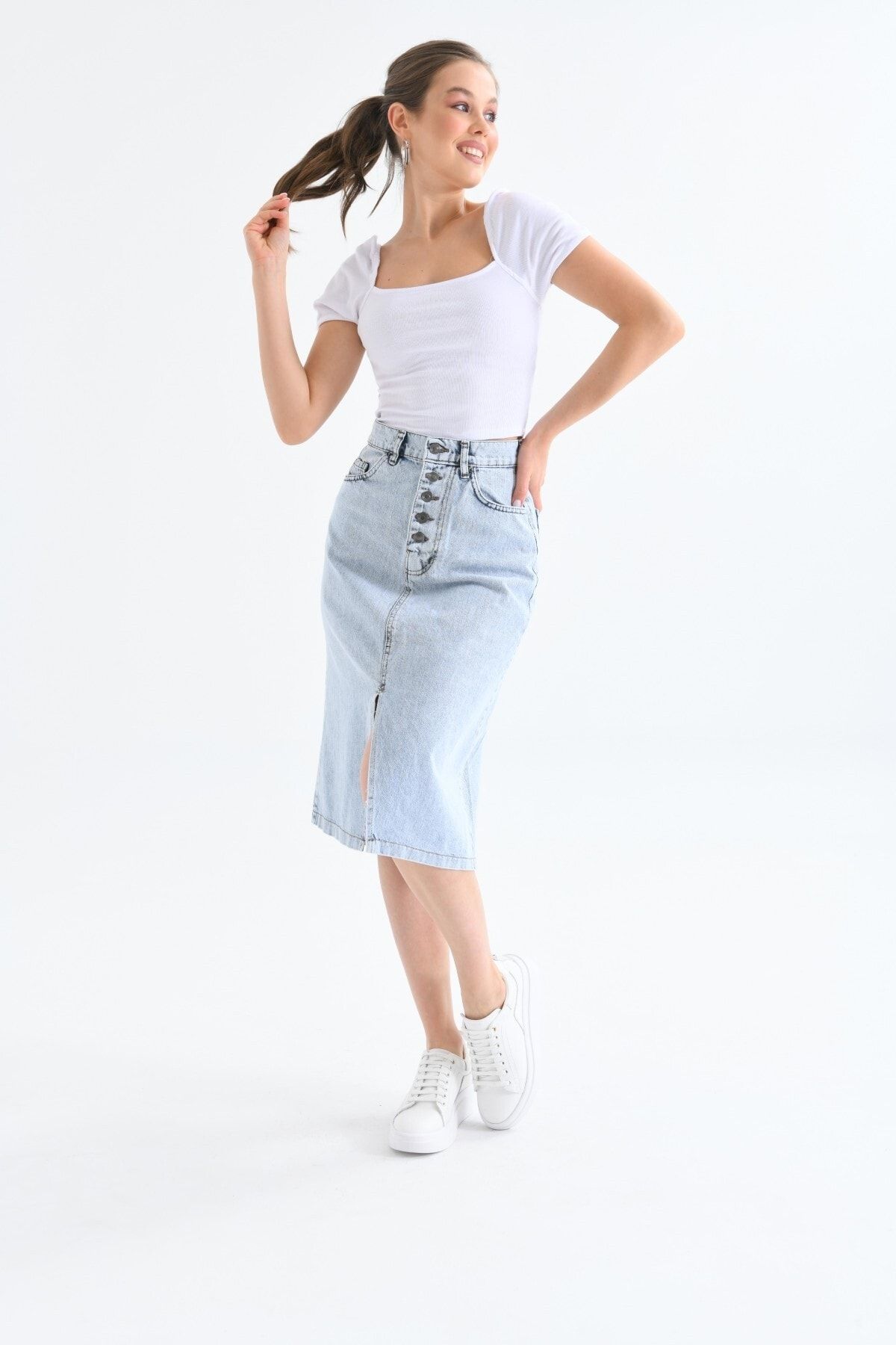 Denim pencil 2025 skirt levis