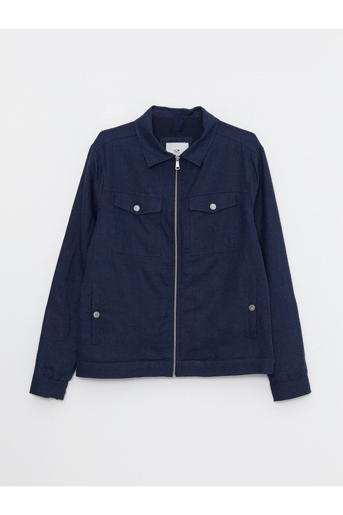 LC Waikiki-Pánský košilový límec Standard Fit kabát 6