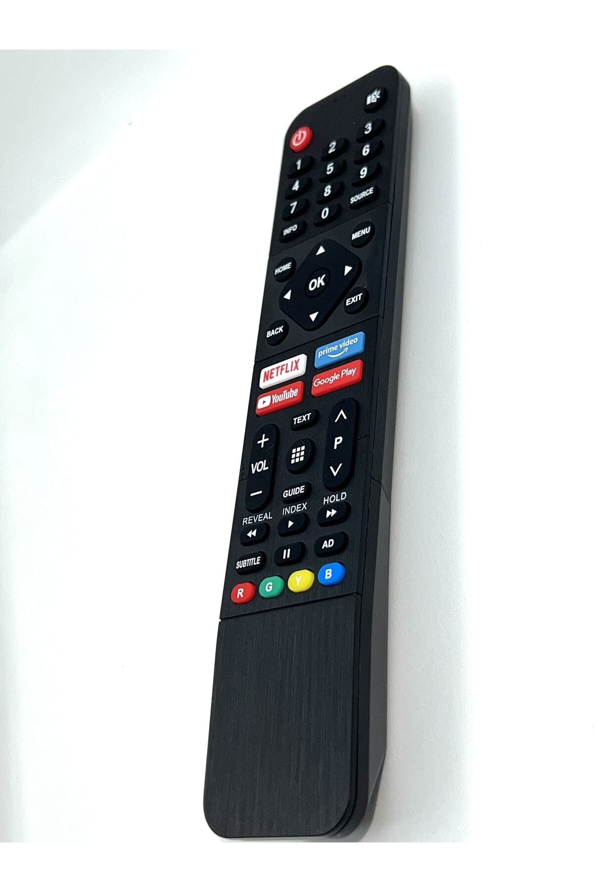 AULCMEET Telecomando Vocale Di Ricambio VS2187RC-2 / VS2187RC Per TV Grundig Android LED Ultra HD