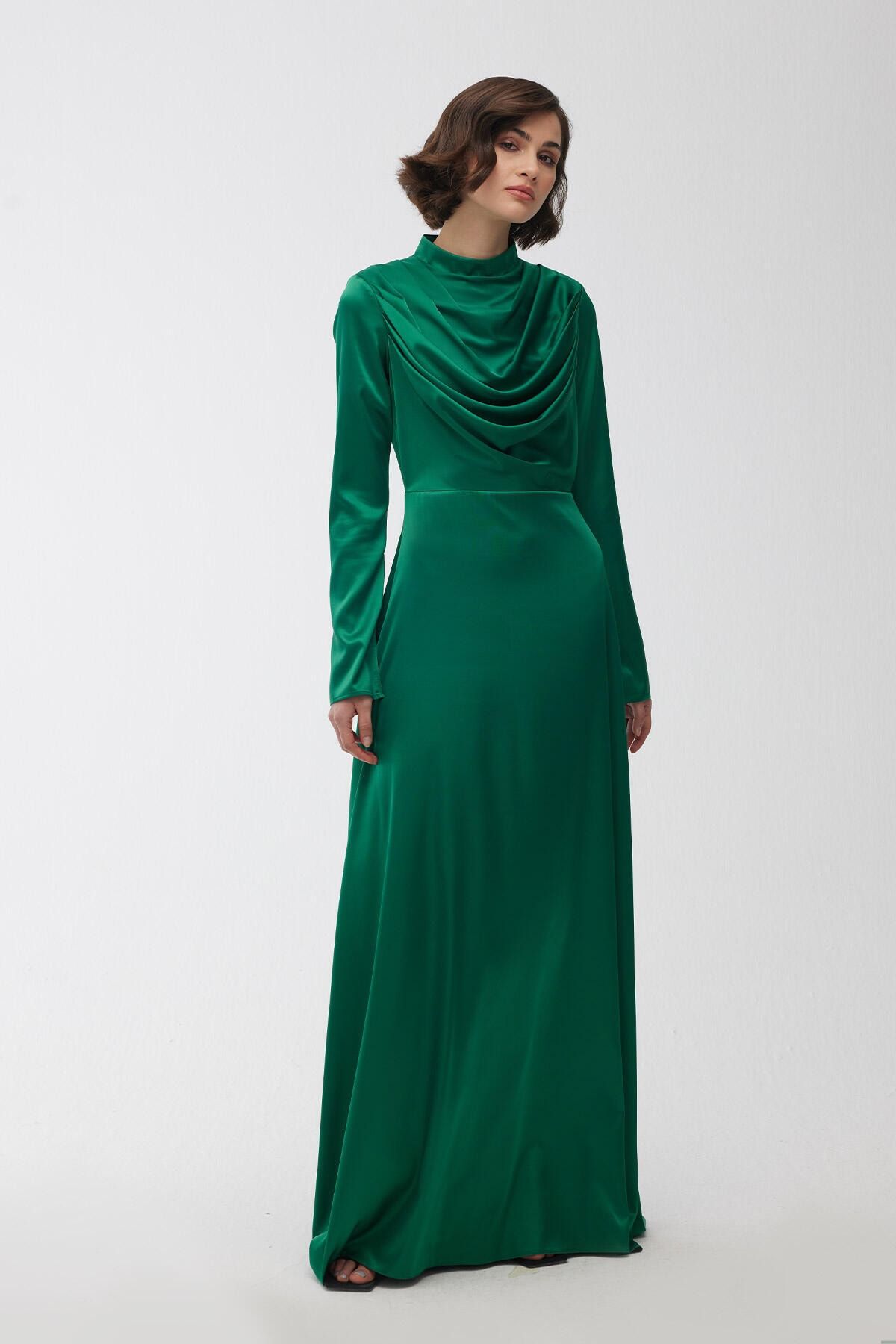 Manuka-Violettes Degaje Abendkleid Smaragd 5