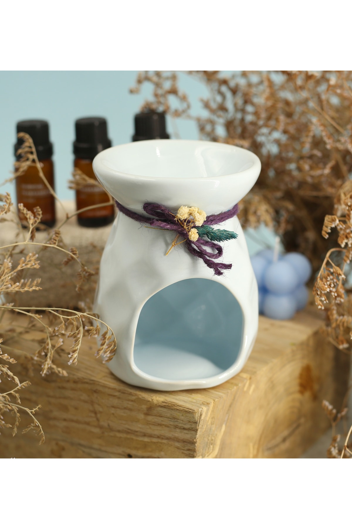 Colorful Pineapple Censer & Censer Scent & 3 Tealigt Candle Gift Set