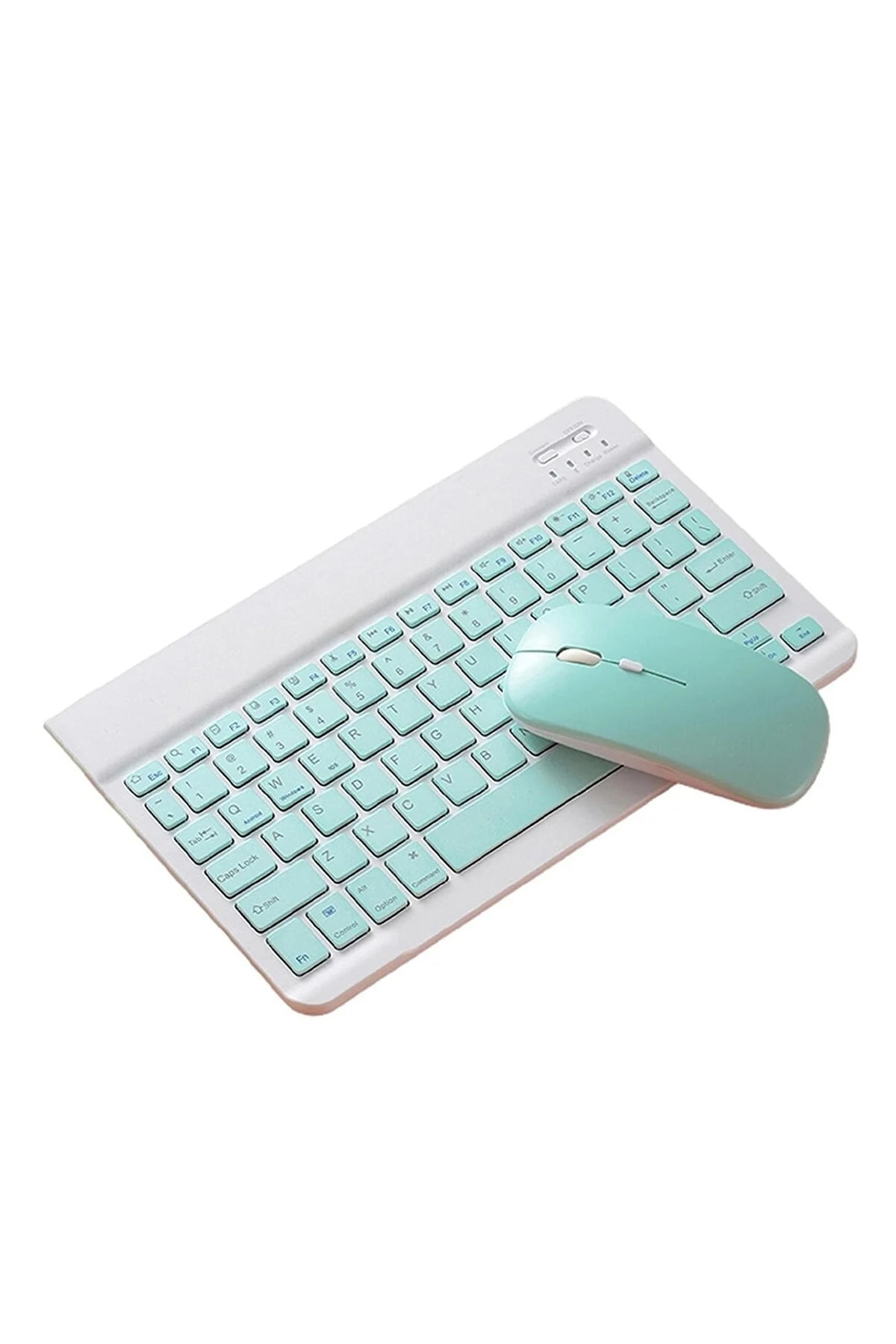 Ipad 8.nesil 10.2 Wi-fi Inç Uyumlu Kablosuz Bluetooth Klavye+mouse Set 2